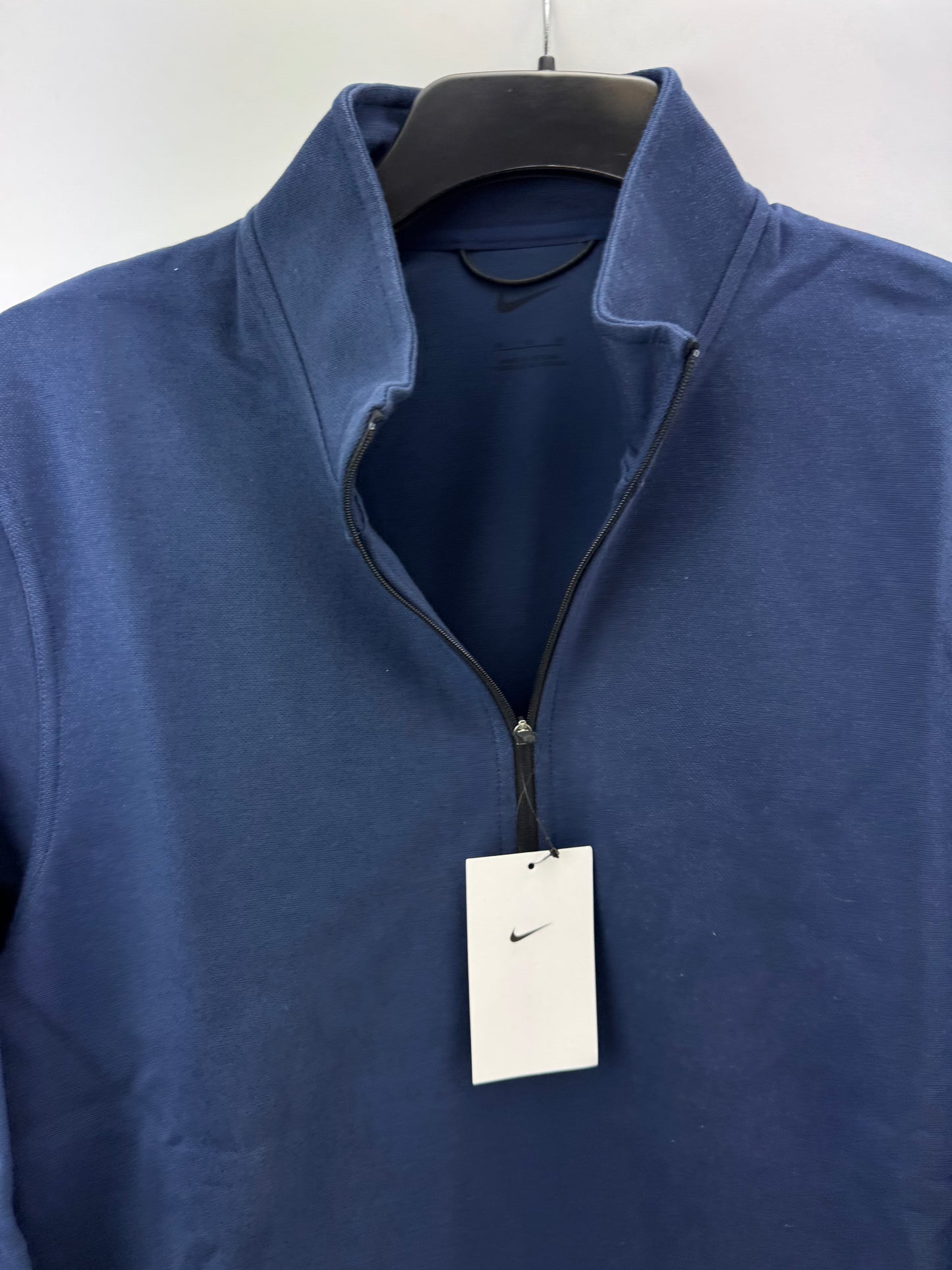 Nike Golf Pullover Pique Tour 1/2 Zip Navy /UK Medium /21” Pit /New /24151