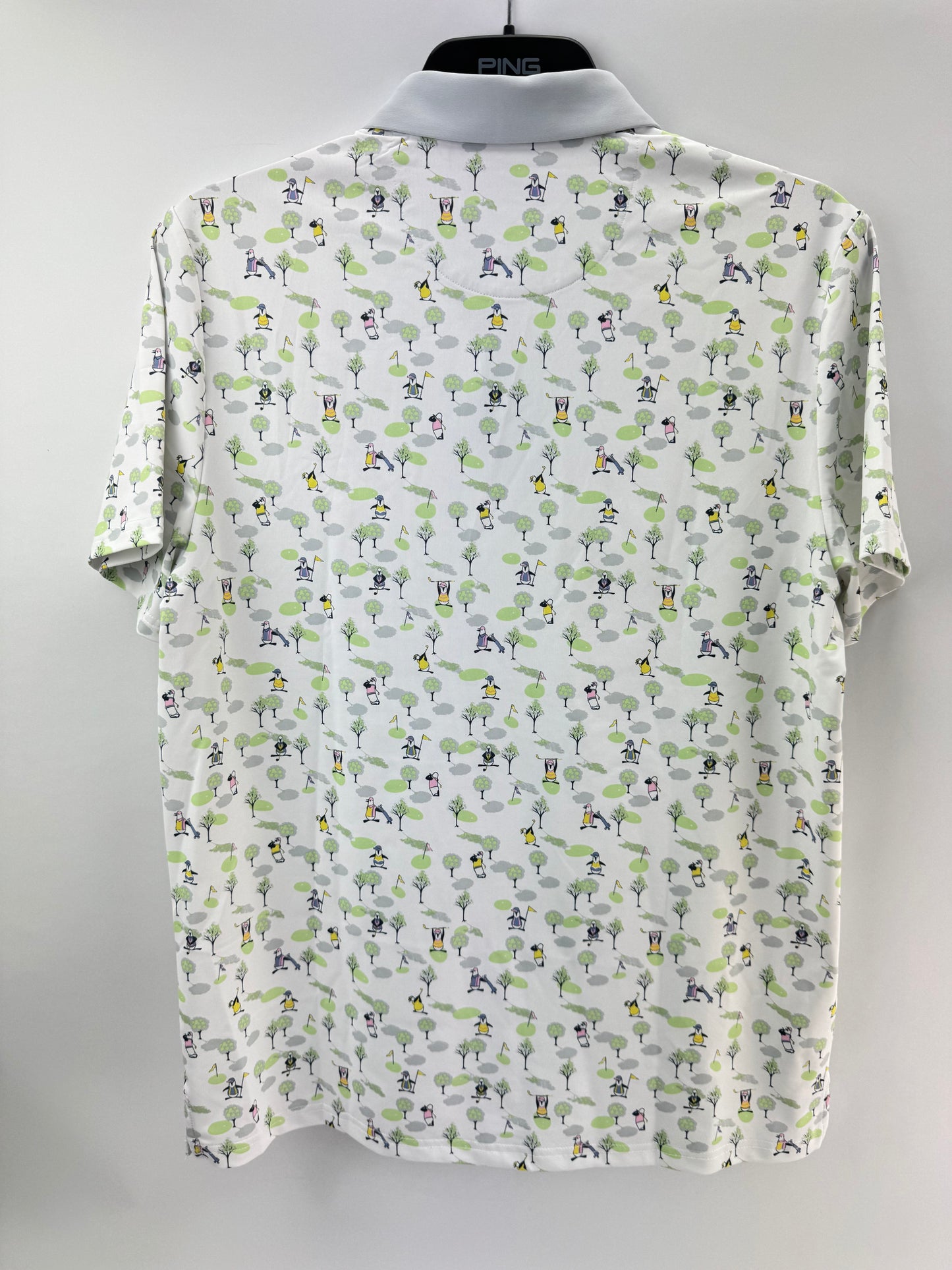 Original Penguin Golf Polo Pete N The Course Print UK M /New /24631