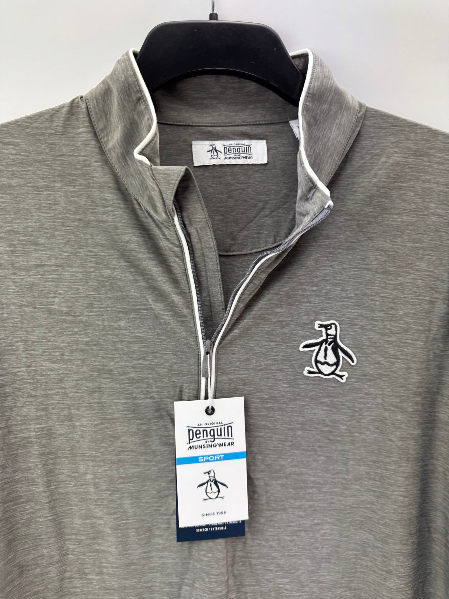 Original Penguin Golf Performance 1/4 Zip Earl Pullover Lightweight UK XL /25223