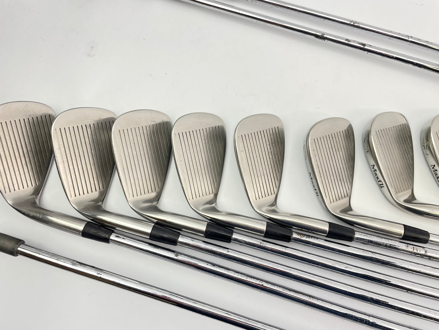 Mens Golf Package Set 12 Clubs Maxfli Regular Steel /Right /New Grips /Cart Bag