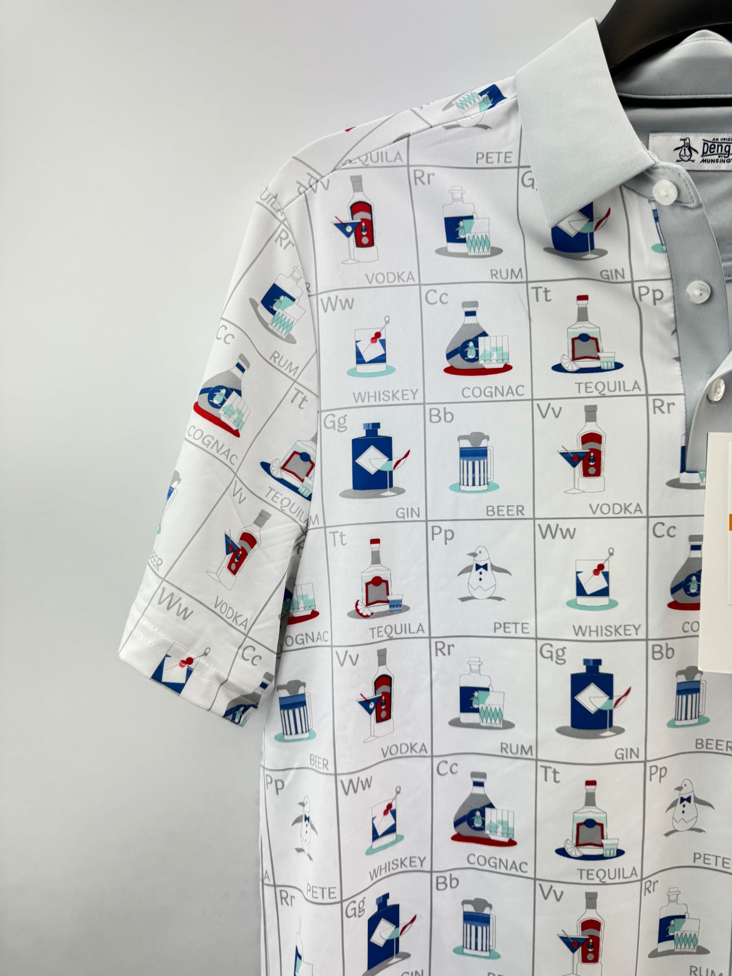 Penguin Golf Flash card Polo Shirt Cam Smith UK S (20” Pit) /23725