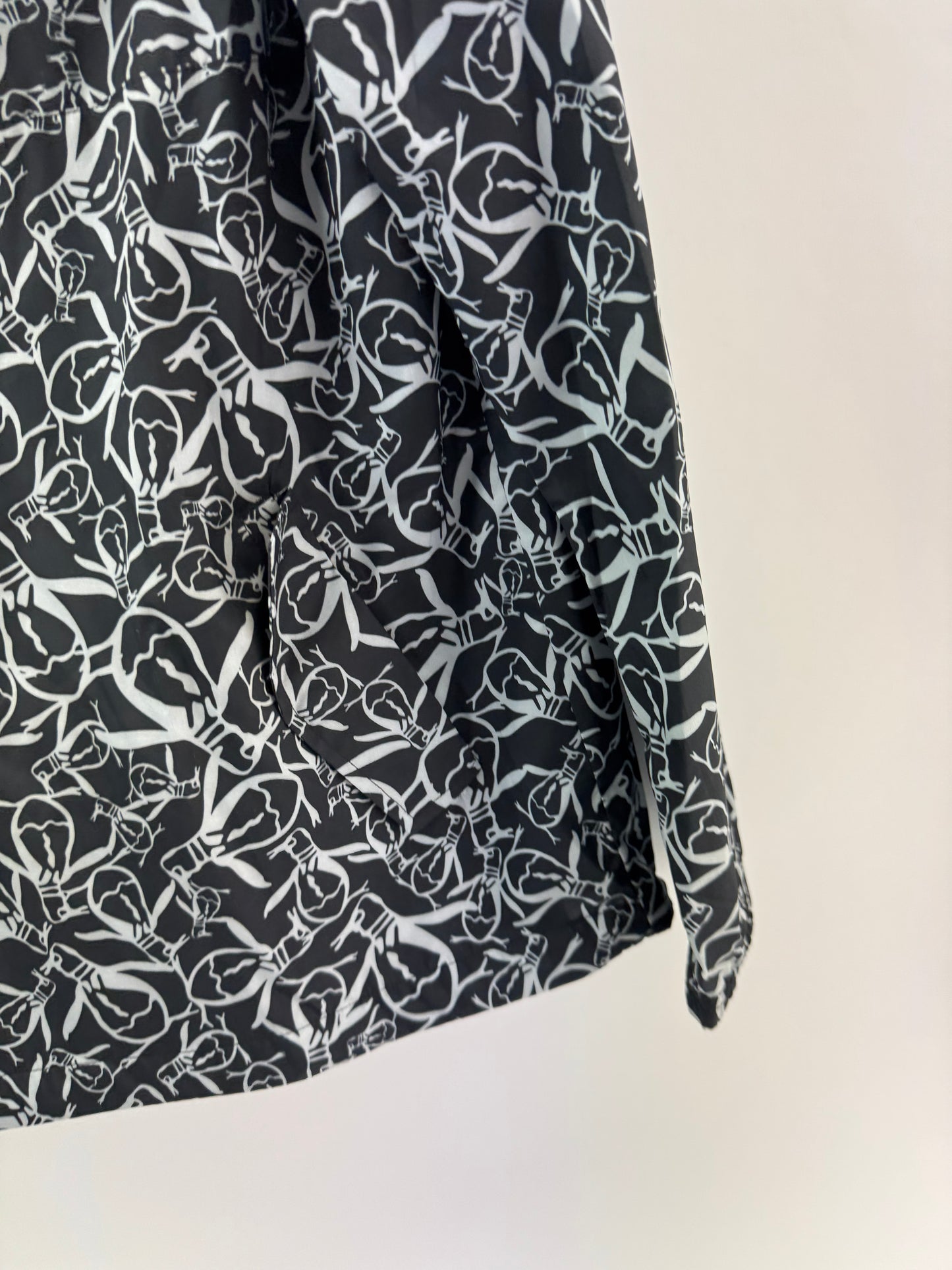 Penguin Golf Trademark Printed Wind Jacket 1/4 Zip Pullover UK M /New /23726