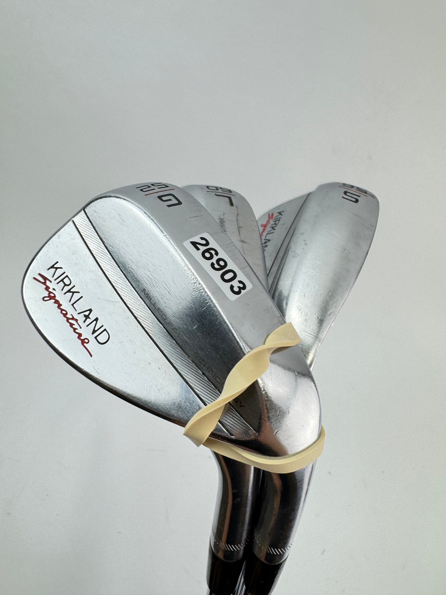 Kirkland Wedge Set 52, 56 + 60* Wedge Flex Steel /Right Handed /New Grips /26903