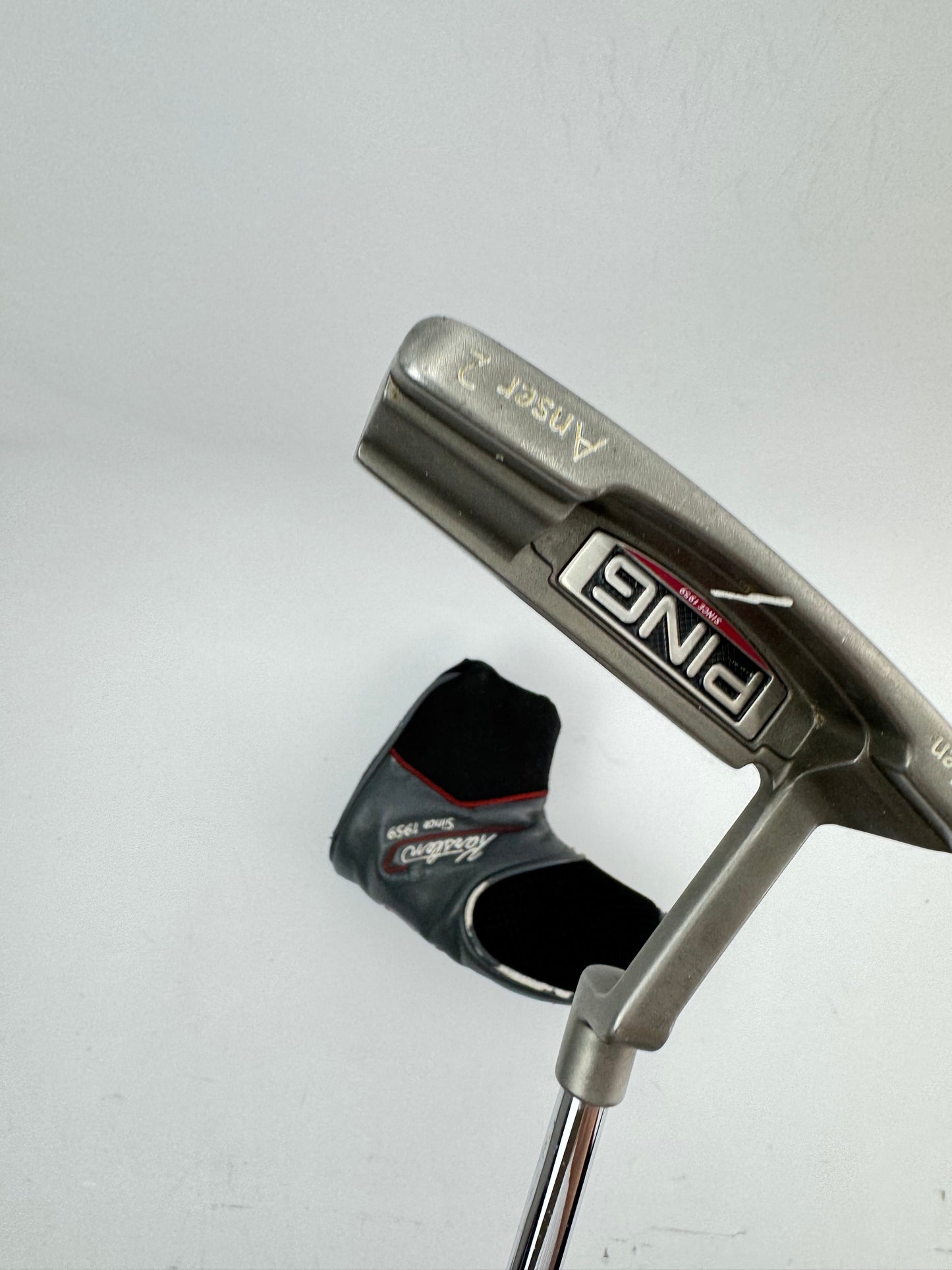 Ping Karsten Anser 2 Putter Black Dot Slight Arc 34.5” /Headcover /24620