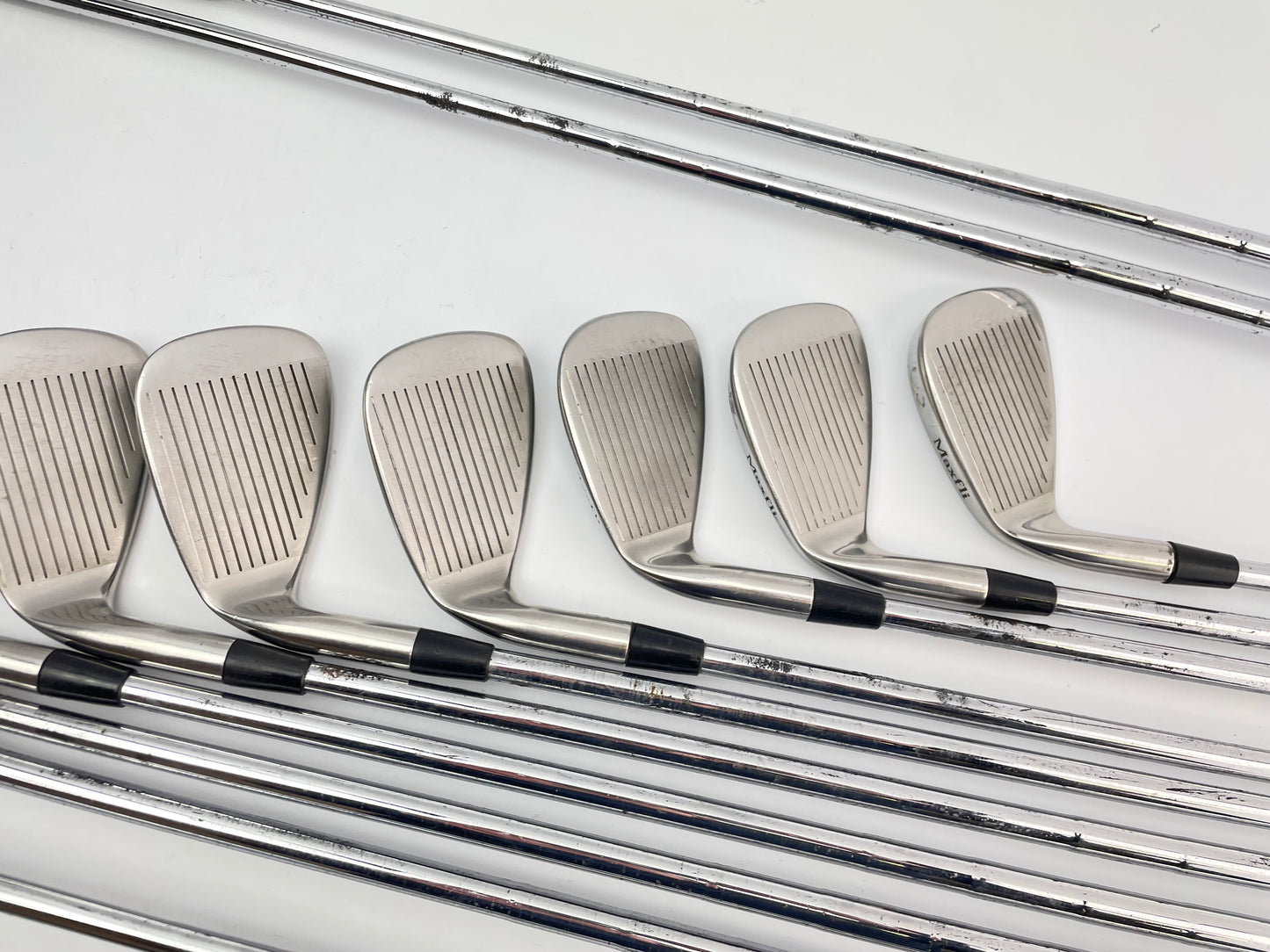 Mens Golf Package Set 12 Clubs Maxfli Regular Steel /Right /New Grips /Cart Bag