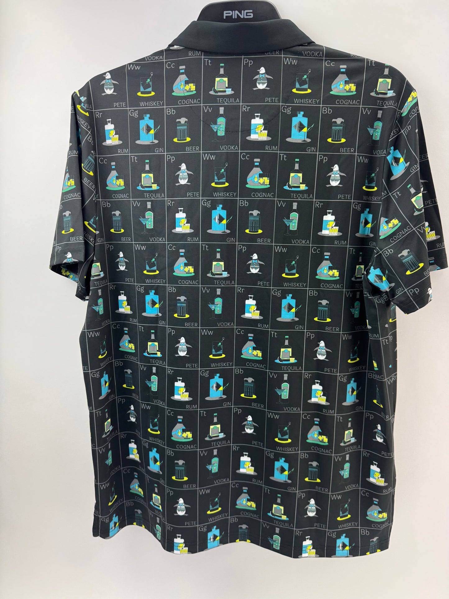 Penguin Golf Flashcard Pete’s Polo Shirt Cam Smith UK Large /New /24442