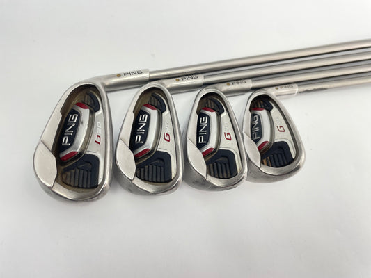 Ping G20 Irons 8-SW Gold Dot Regular Flex Graphite /Right /New Grips /27269