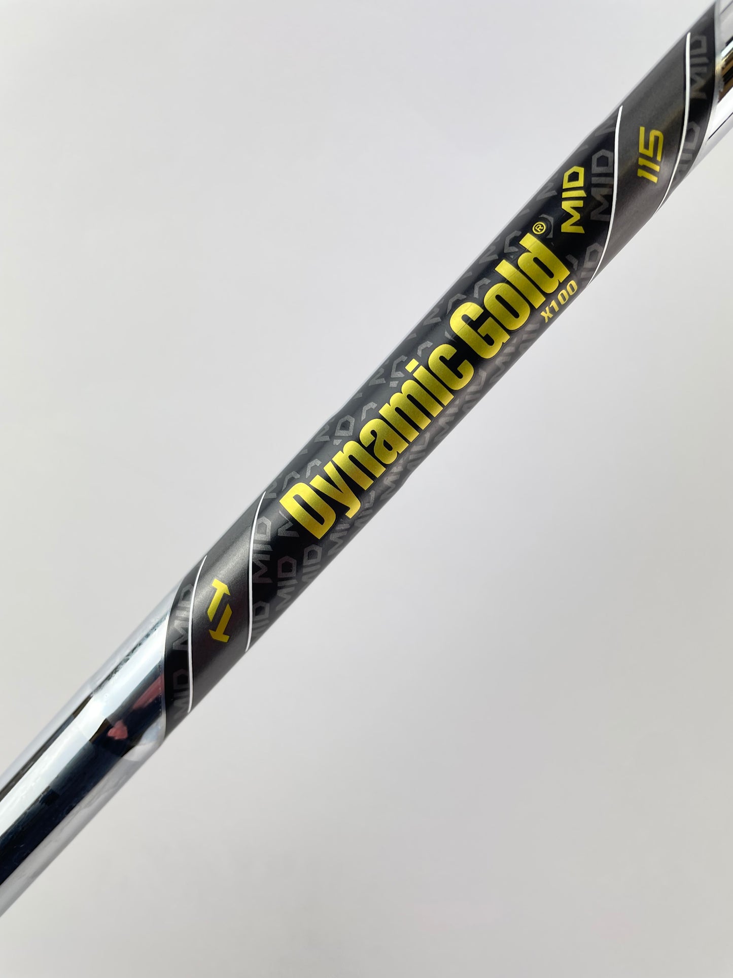 Dynamic Gold 115 Mid Iron Shaft X100 X Flex Steel 35” /0.355 Tapered /22895