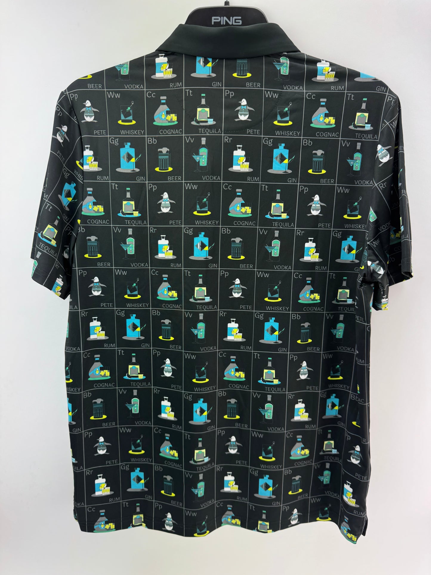 Penguin Golf Polo Penguin Pete Flash Print UK Medium /New /25269