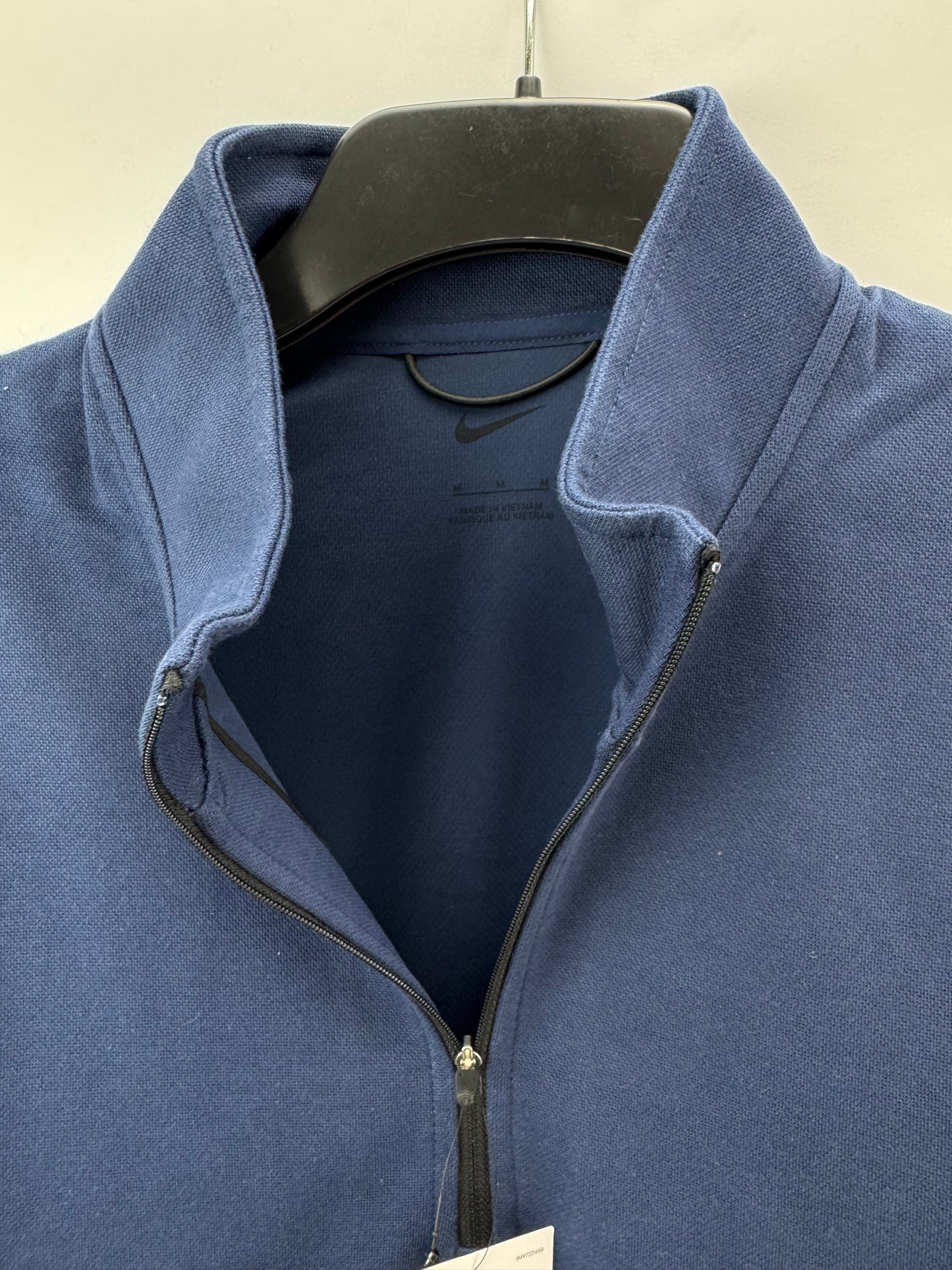 Nike Golf Pullover Pique Tour 1/2 Zip Navy /UK Medium /21” Pit /New /24151