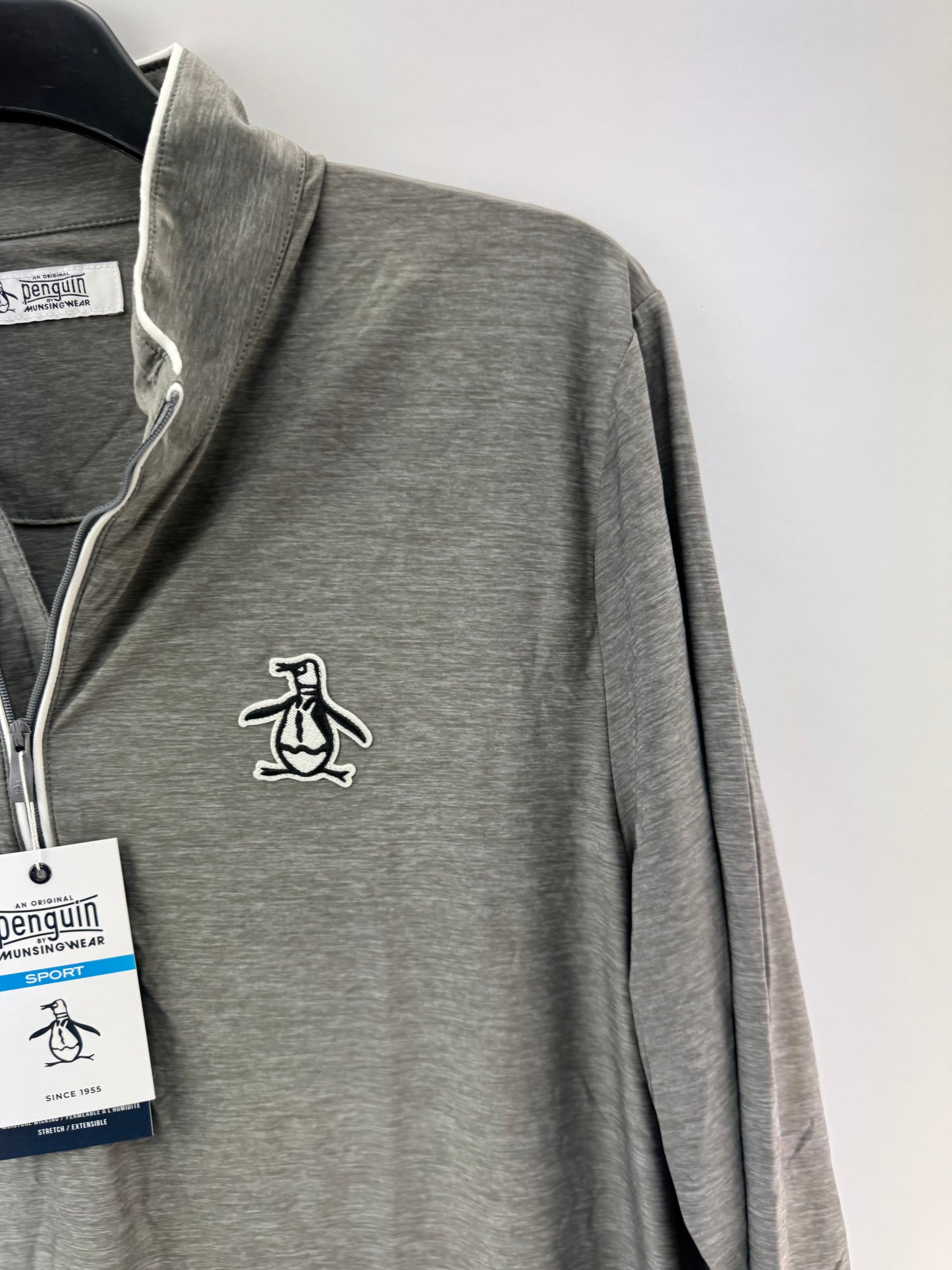 Original Penguin Golf Performance 1/4 Zip Earl Pullover Lightweight UK XL /25223