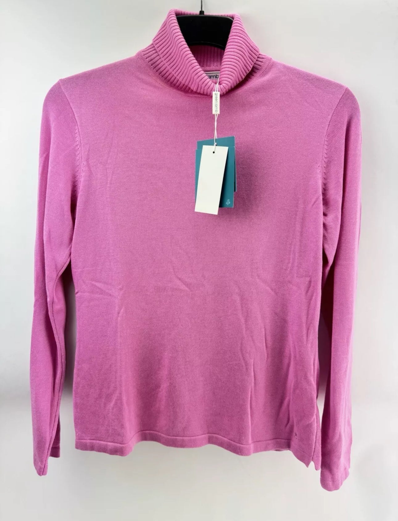 Green Lamb Ladies Pullover Knox Roll Turtle Neck Cashmere UK 12 /New /23775