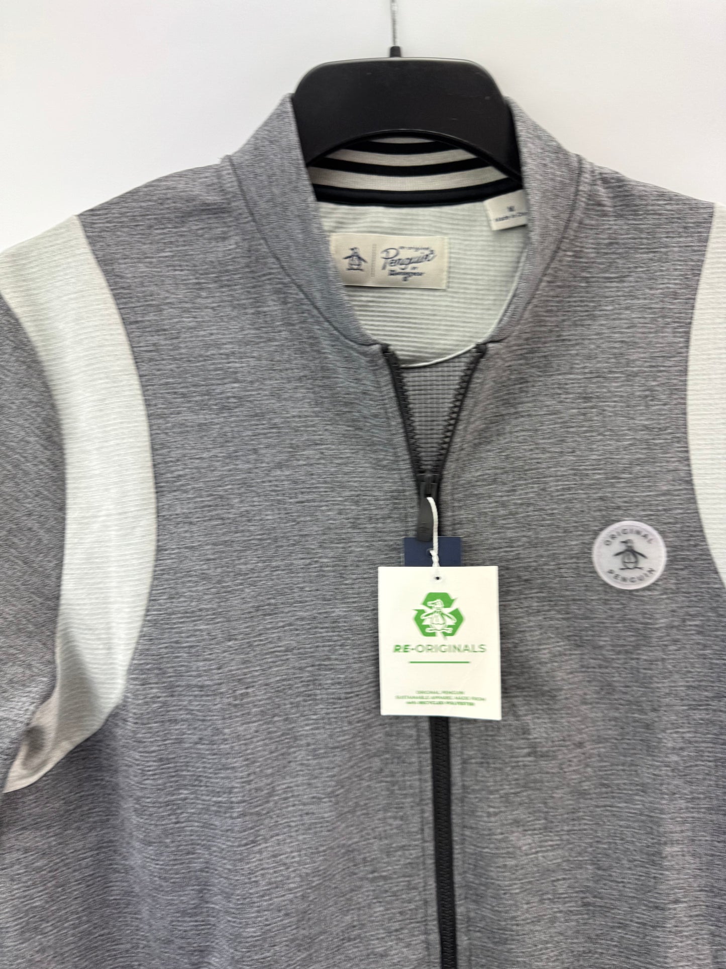 Penguin Golf Mens Bomber Jacket Full Zip 80’s Colourblock UK M /New /23727