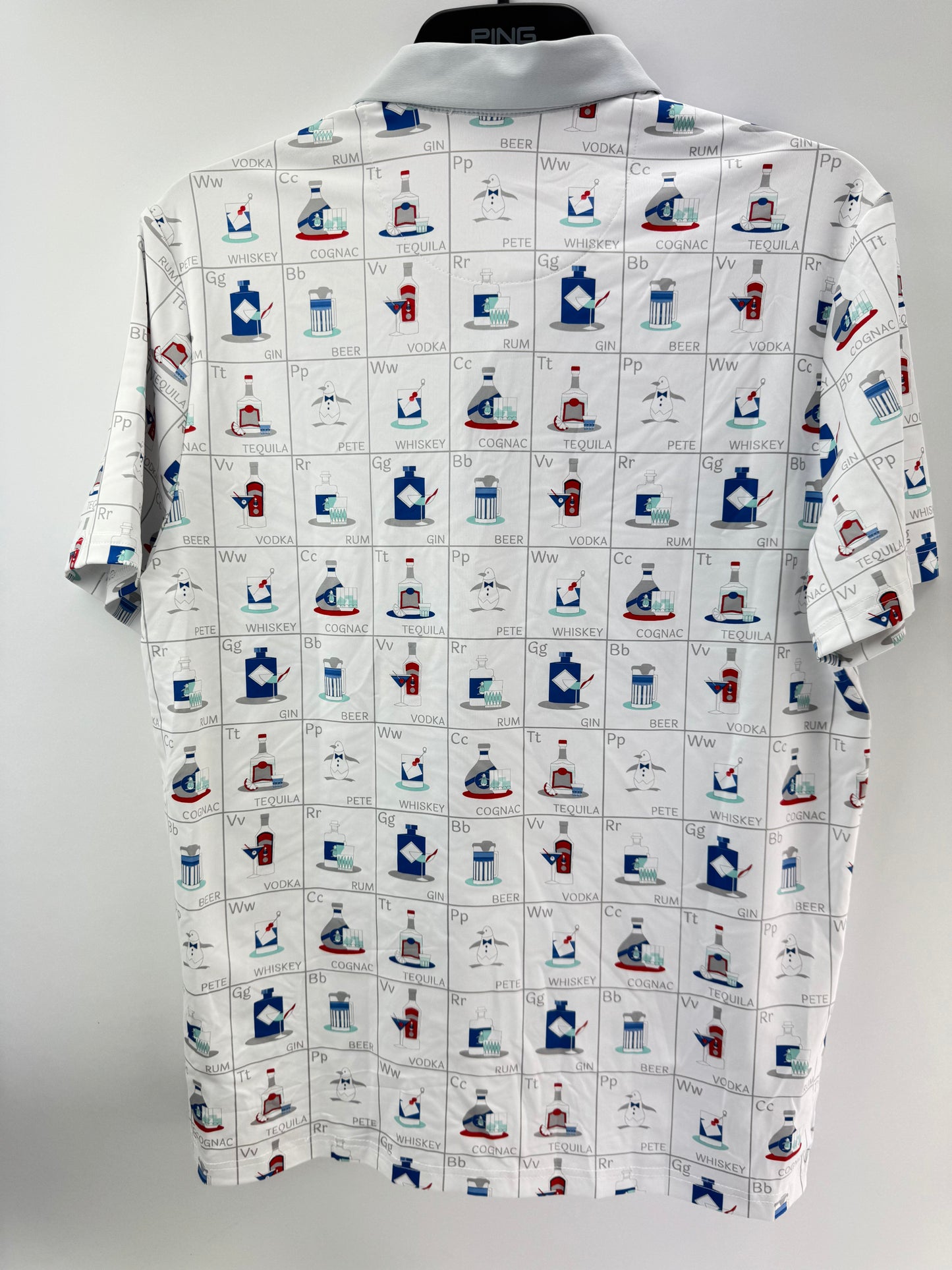 Penguin Golf Flash Card Polo Shirt Cam Smith UK Medium (21.5” Pit) /25261