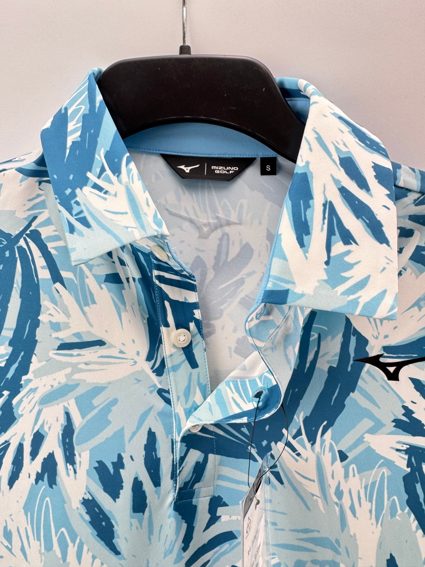 Mizuno Golf Polo Shirt Mens Cali Cool /Air Blue /UK Small /New /23720