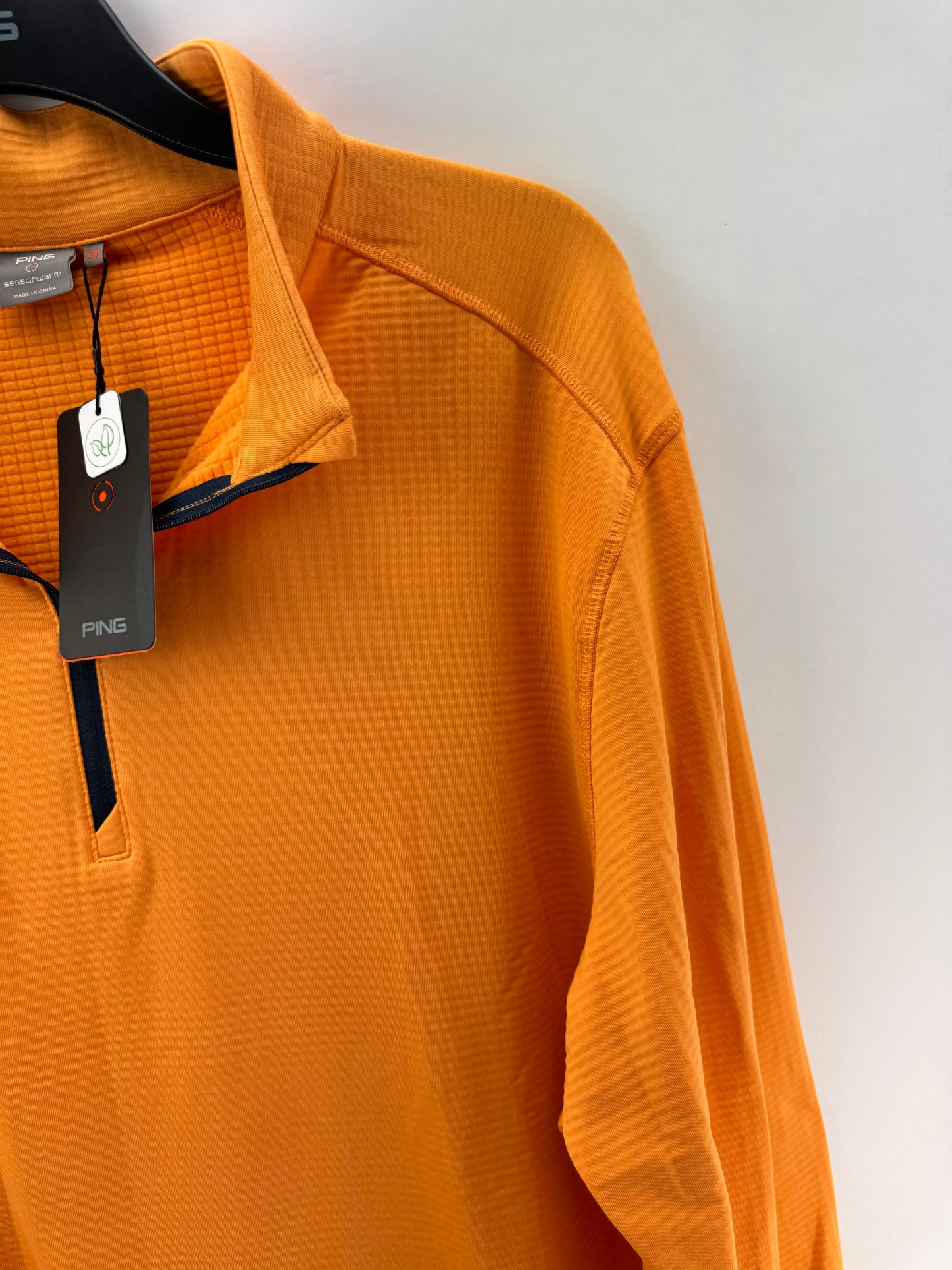 Ping Golf Edwin 1/2 Zip Pullover Tangerine /Long Sleeve /Mens UK XXL /New /25161