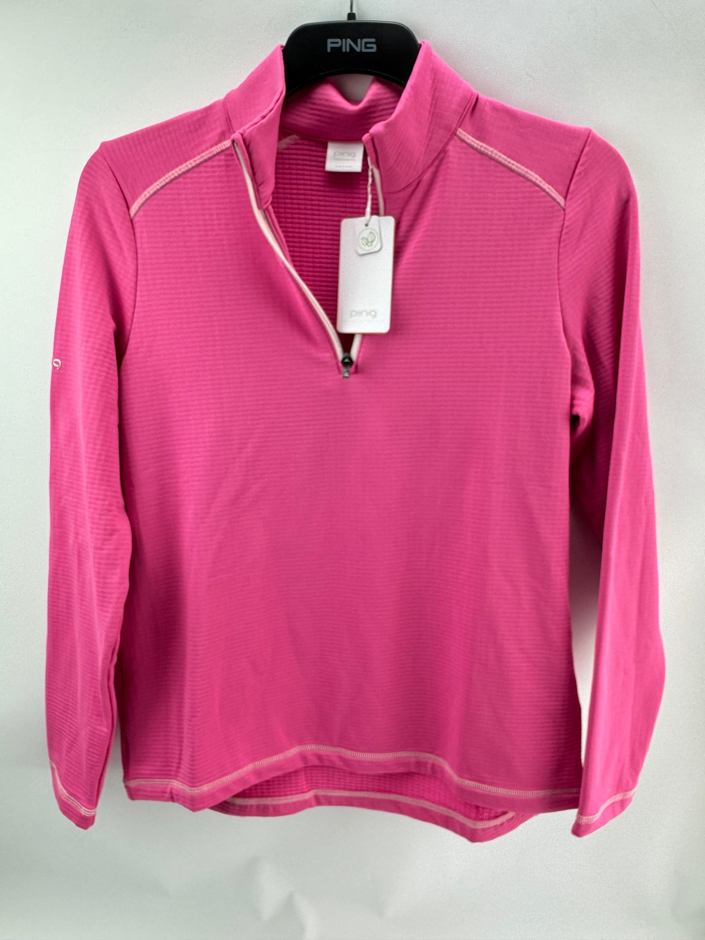 Ping Golf Women’s Pullover Midlayer Sonya 1/2 Zip UK 14 /Pink /New /22191