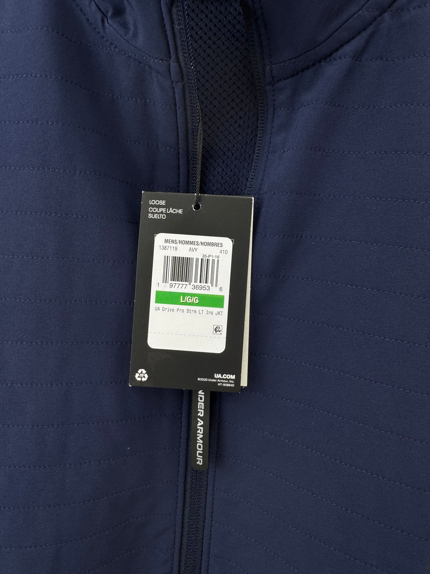 Under Armour Drive Pro Storm Jacket Lightweight Insulated UK Large /New /25227