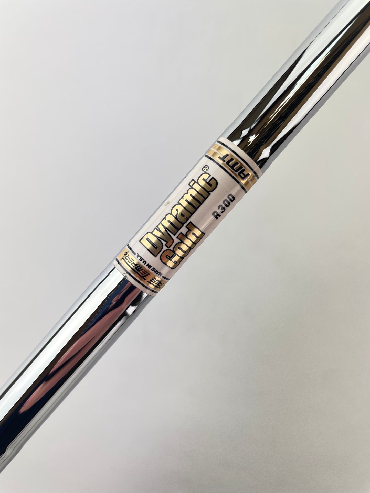 Dynamic Gold AMT Iron Shaft R300 Regular Flex Steel 36” /0.355 Tapered /23811