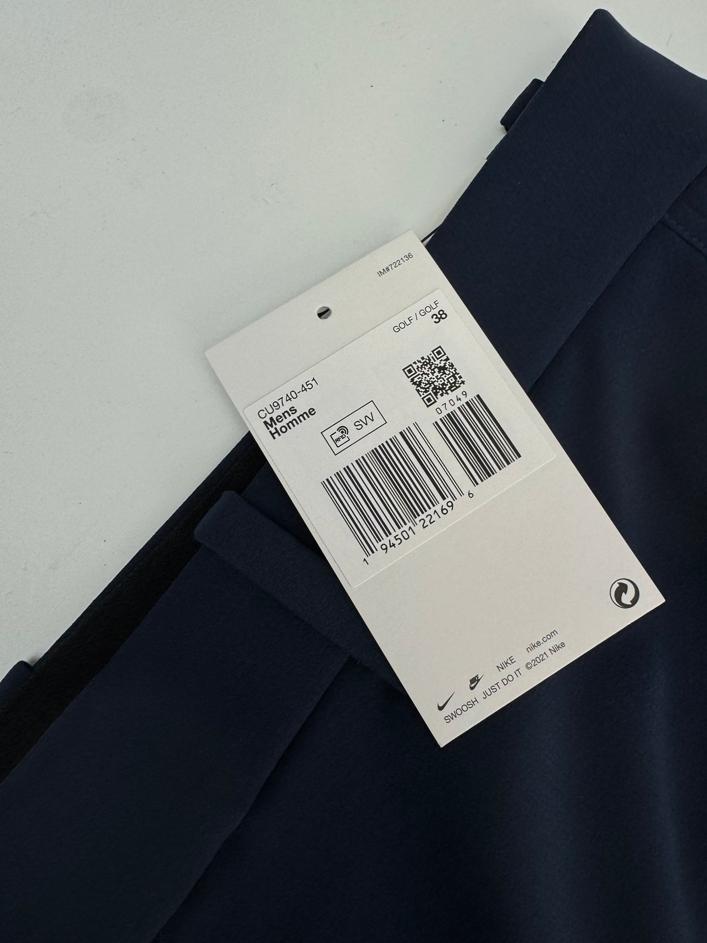 Nike Golf Shorts Dri-Fit Victory W38 Mens /Navy /New /24112