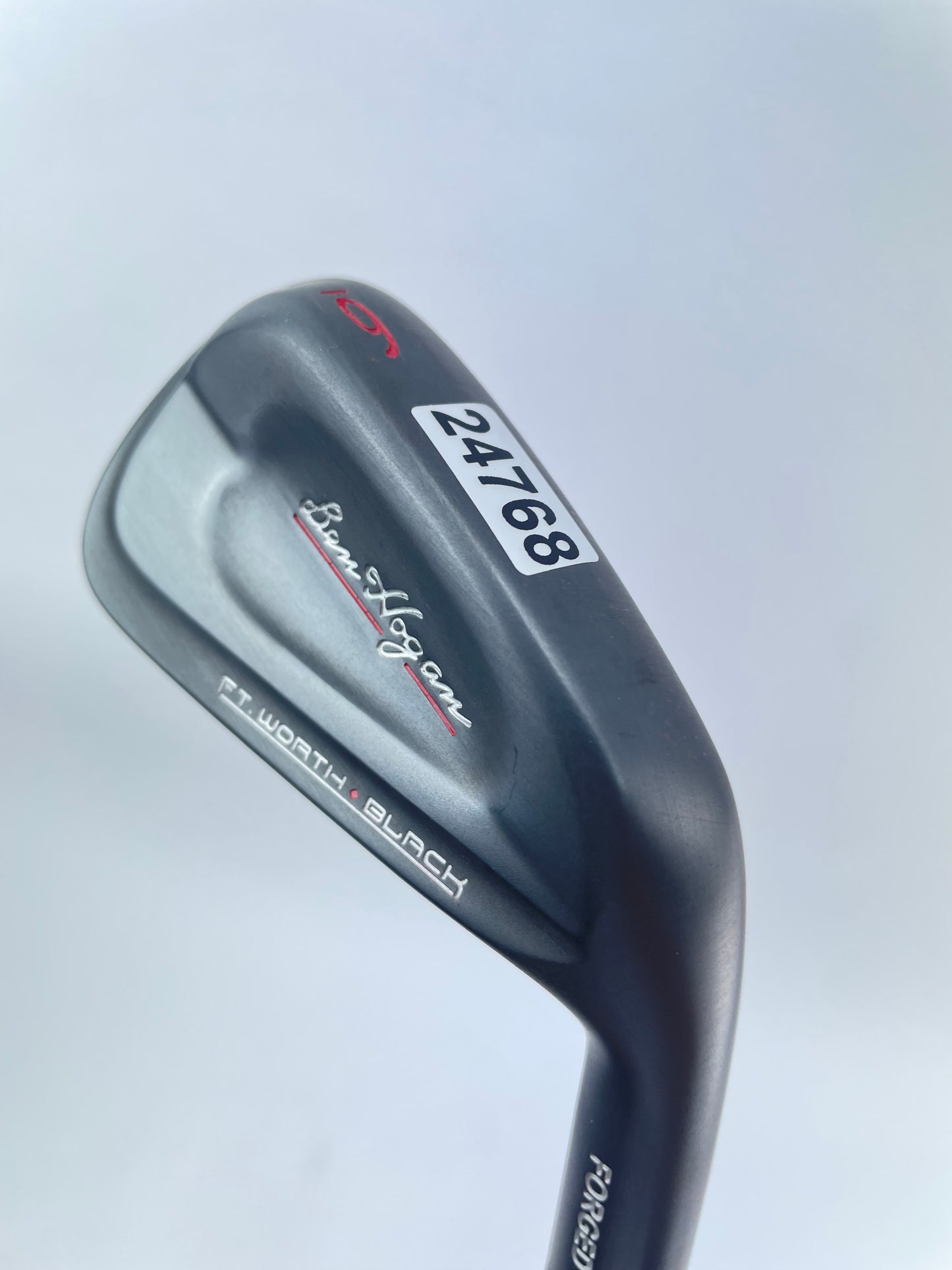 Ben Hogan FT Worth Black 6 Iron Forged Dynamic Gold X Flex Steel/Right/24768