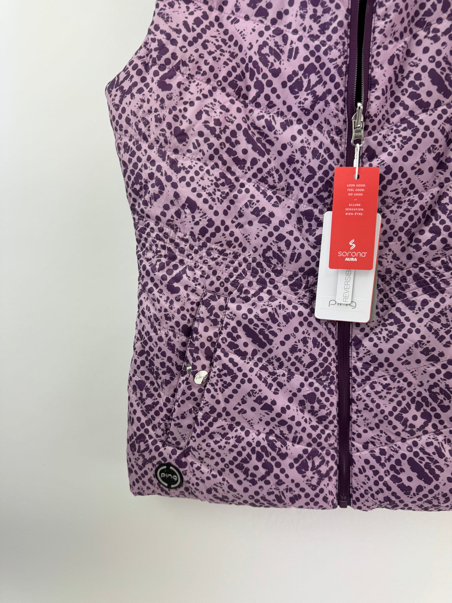 Ping Ladies Lola Gilet Vest Sensorwarm Reversible Full Zip /UK 8 /New /25271