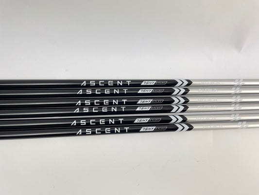 Aldila Ascent Iron Shaft Set (6) 75HY Stiff Flex Graphite /42 /0.370 /Brand New