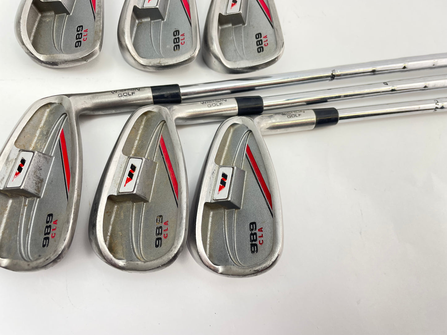 Tom Wishon Irons 5-PW 989 CLA Stiff Flex Steel /Right /New Grips /+1 1/2” /27491