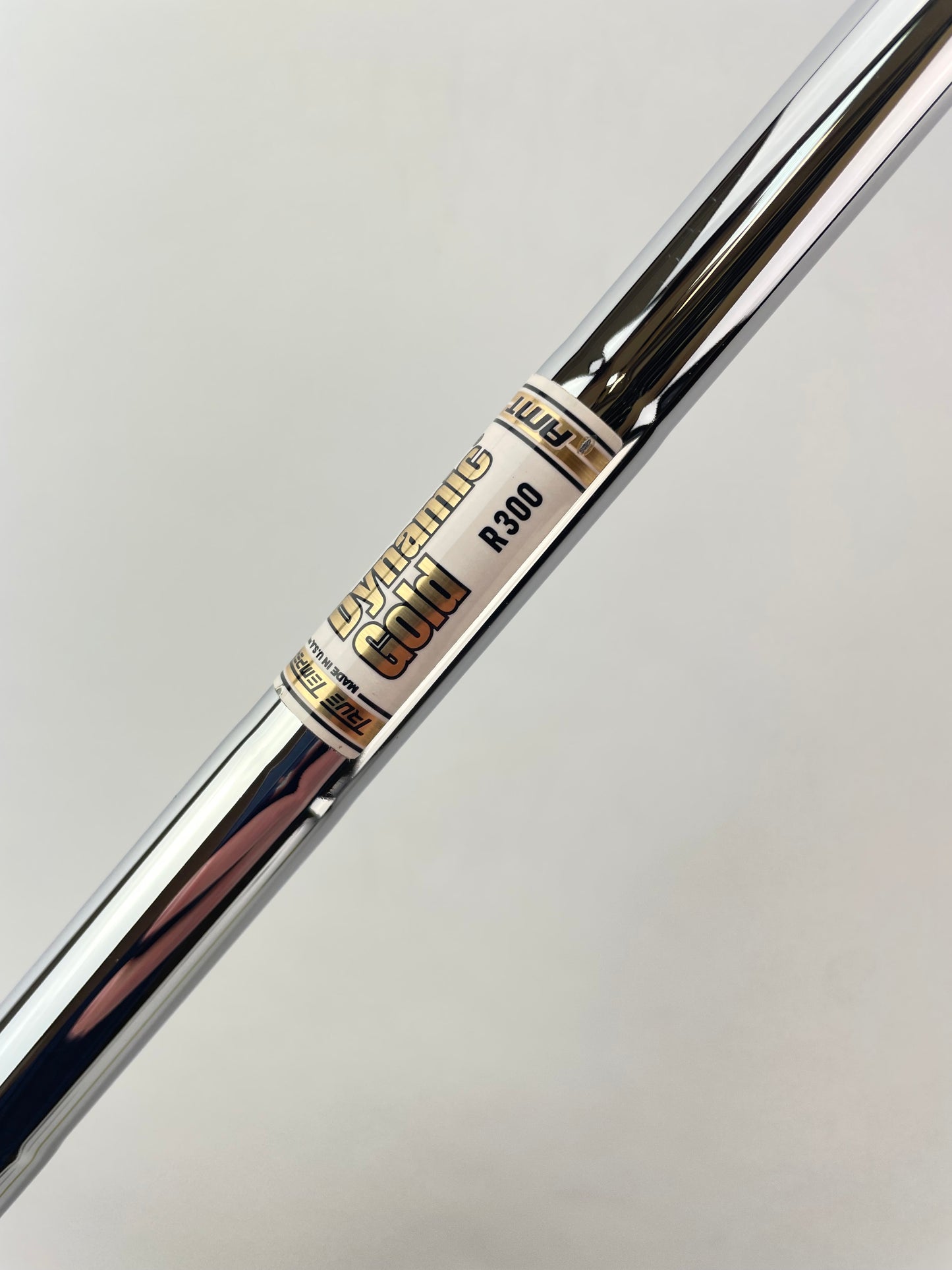 Dynamic Gold AMT Iron Shaft R300 Regular Flex Steel 36” /0.355 Tapered /23811