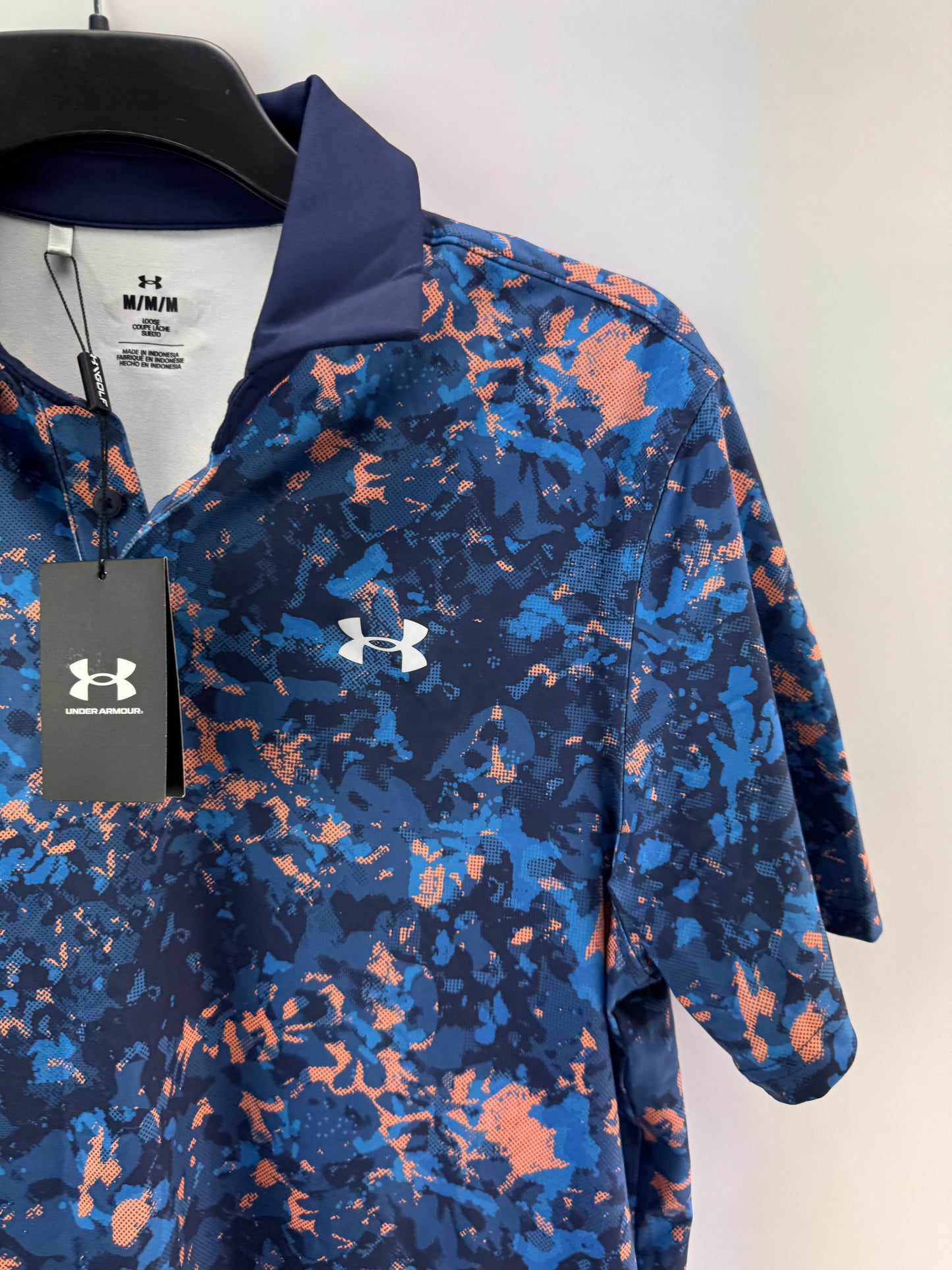 Under Armour Mens Polo Shirt T2G Printed UK Medium /New /24242