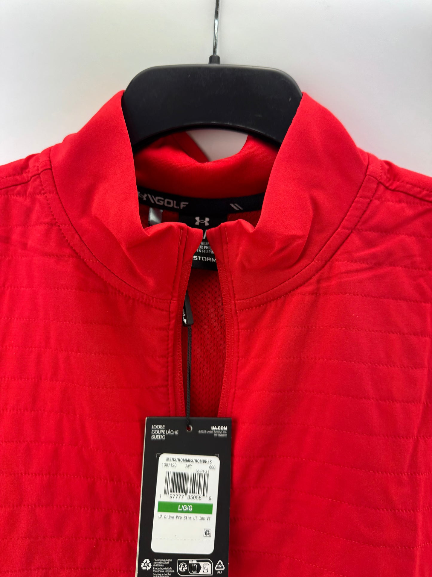 Under Armour Drive Pro Storm Gilet Lightweight Insulated UK Large /Red /24391