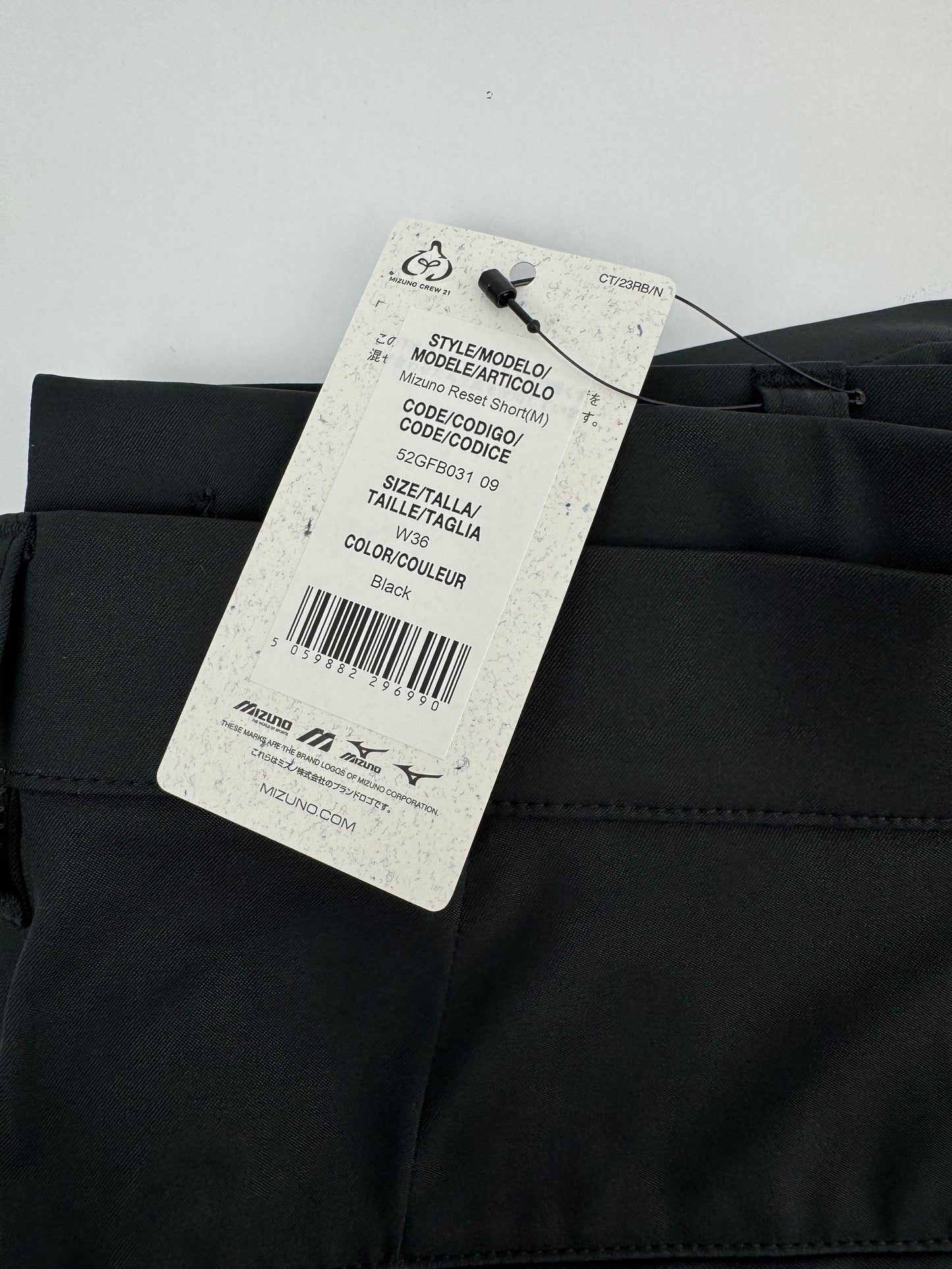 Mizuno Golf Shorts Mens Reset /Black /W36 /New /24443