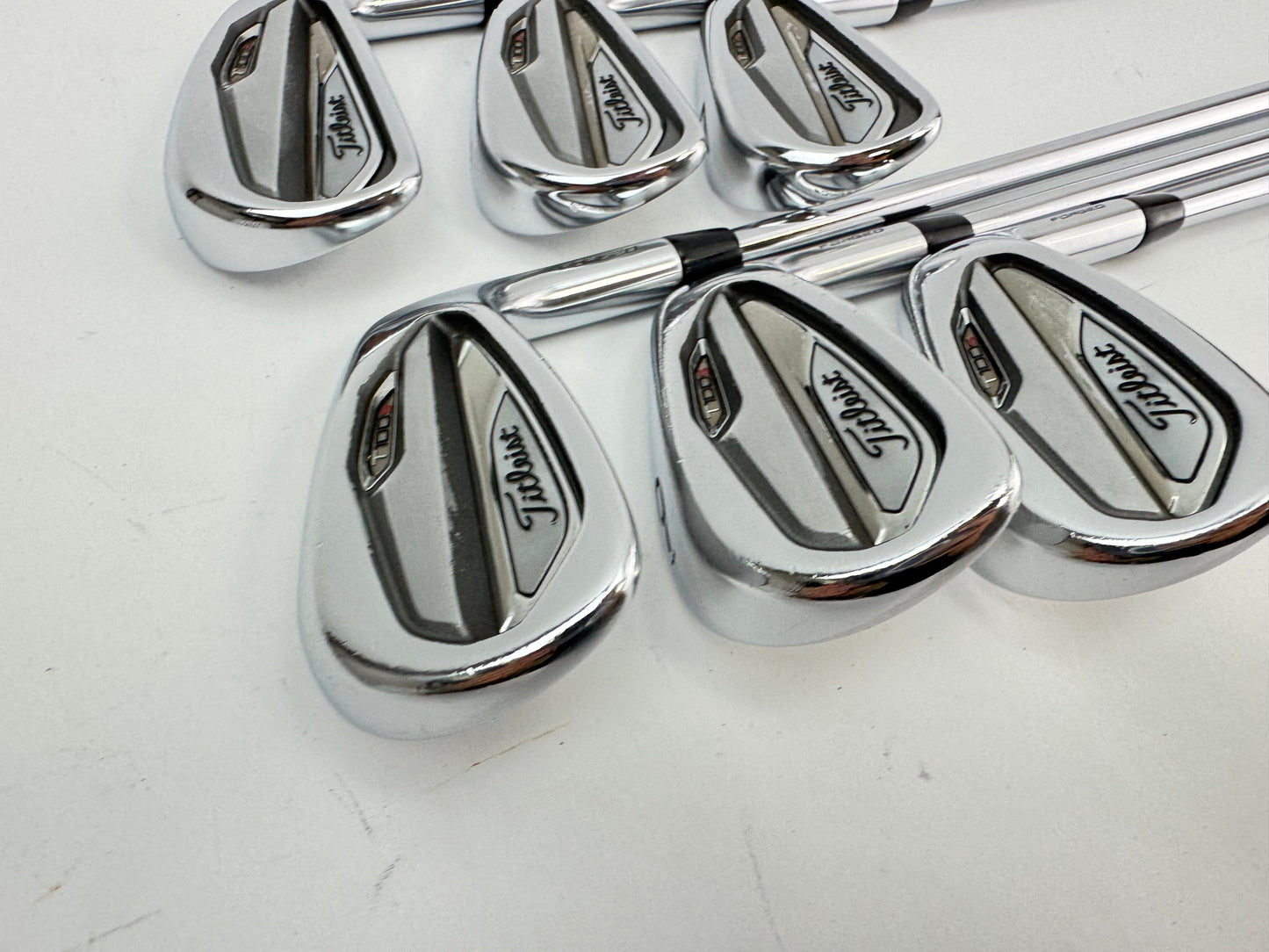 Titleist T100s Irons 5-PW Project X LZ 6.0 Stiff Steel +1/2” /New Grips /26904