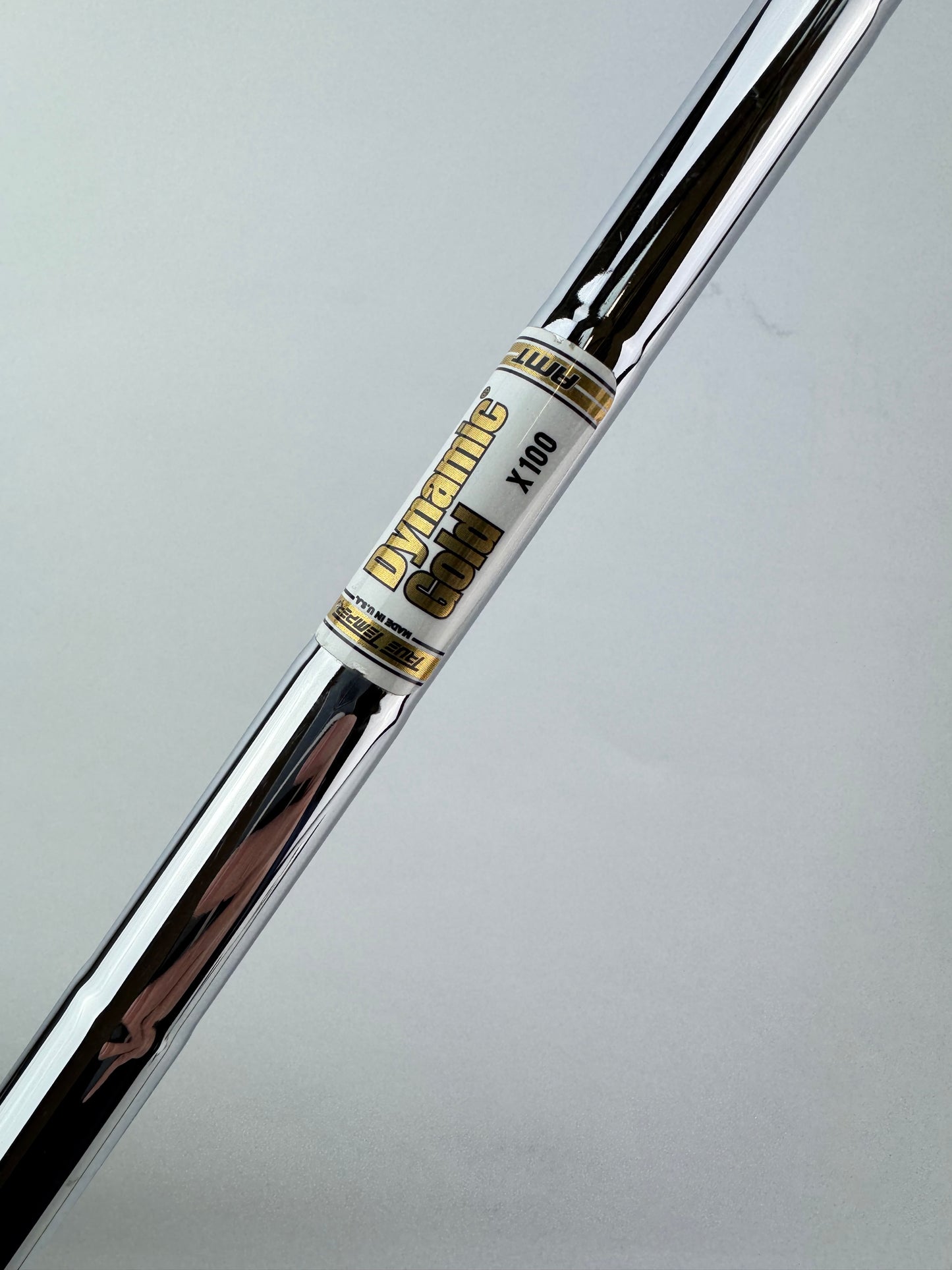 Dynamic Gold AMT Iron Shaft X100 Extra Stiff Steel 35.5” /0.355 Tapered /23402