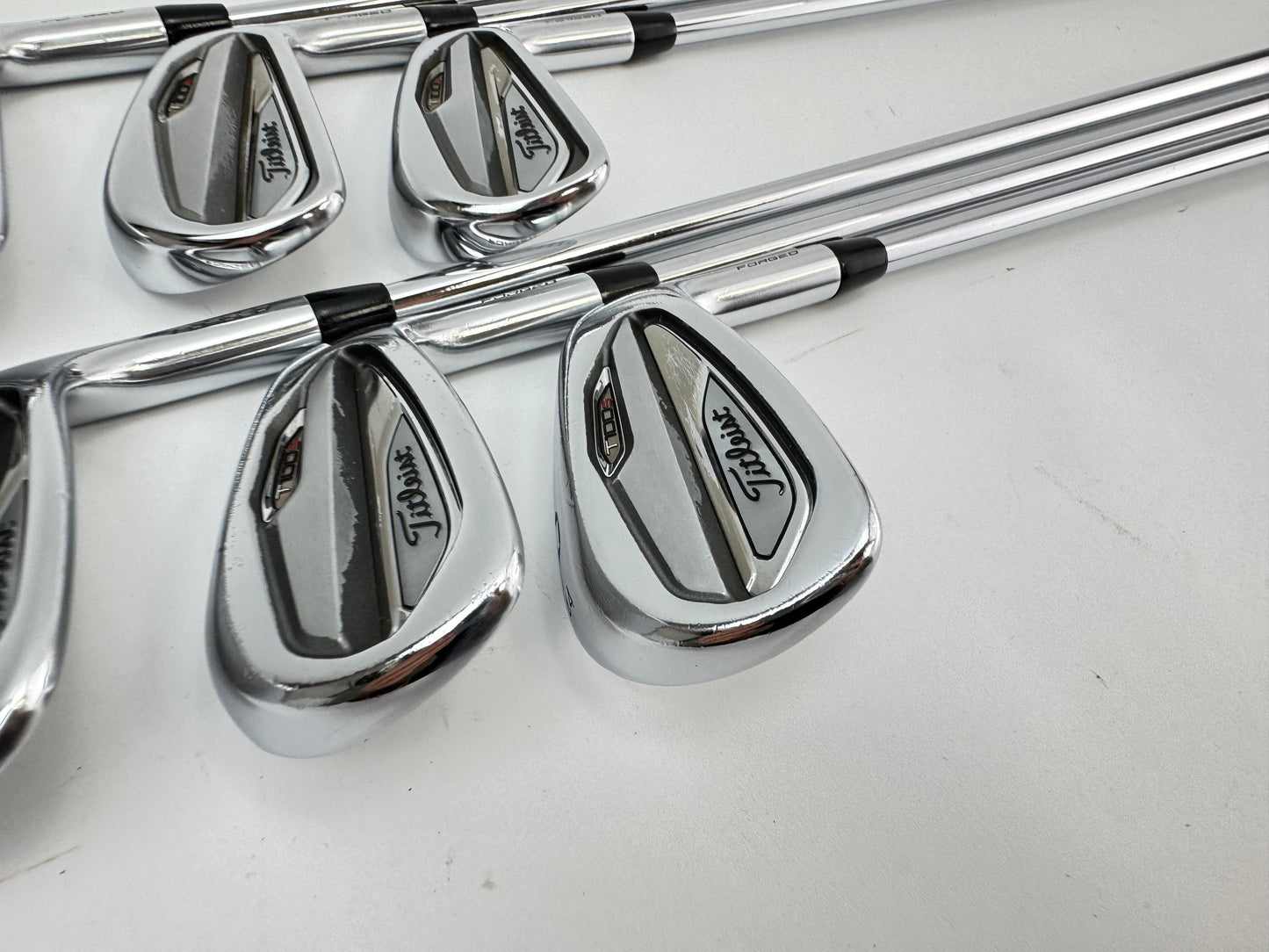 Titleist T100s Irons 5-PW Project X LZ 6.0 Stiff Steel +1/2” /New Grips /26904