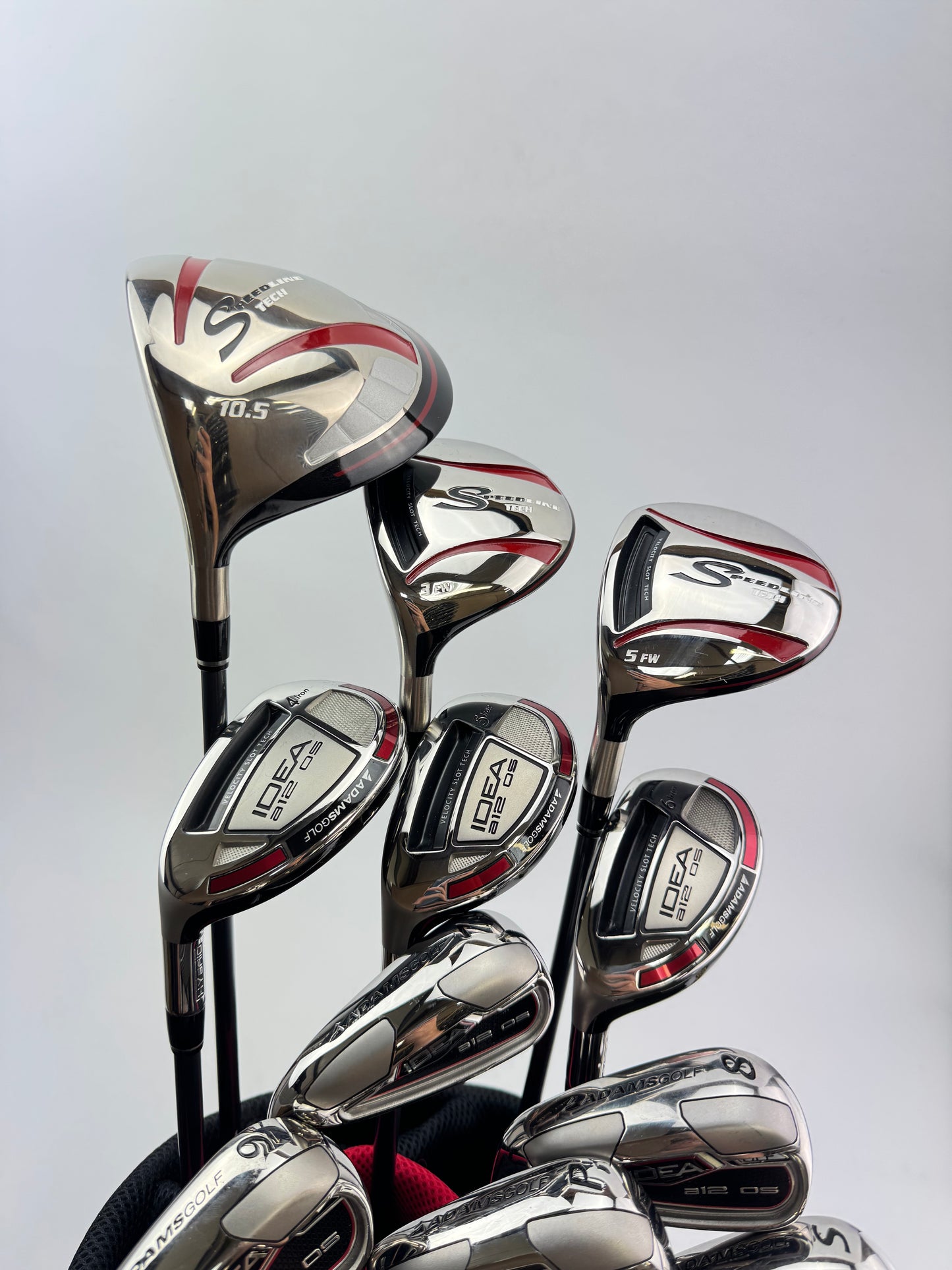 Adams Golf Package Set Left Handed Idea A12 OS Regular Flex /Cart Bag /New/24372