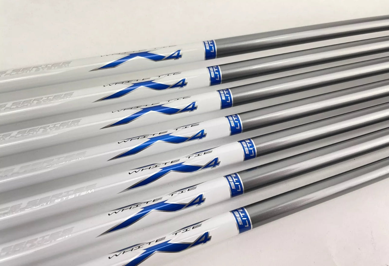 Matrix Senior Iron Shaft Set (7) 4-PW White Tie Graphite/Grips + Ferrules /0.370