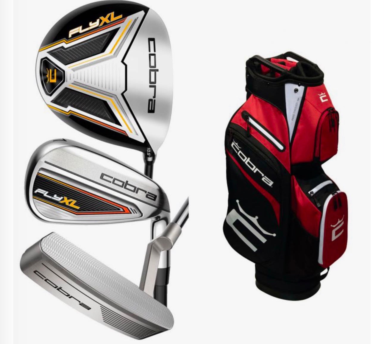 Cobra Fly XL Package Set /Mens Regular Graphite /New /Bag /Trade-in