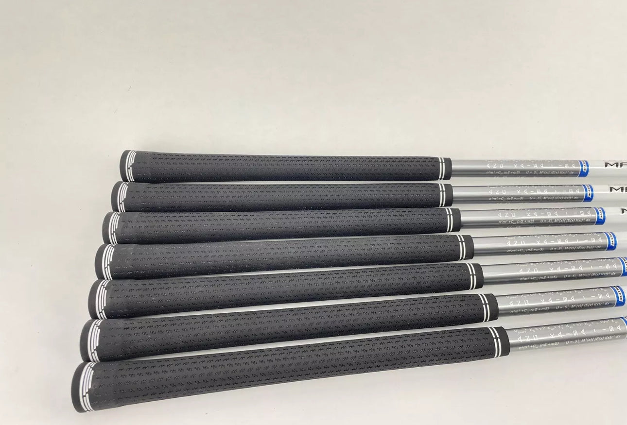 Matrix Senior Iron Shaft Set (7) 4-PW White Tie Graphite/Grips + Ferrules /0.370