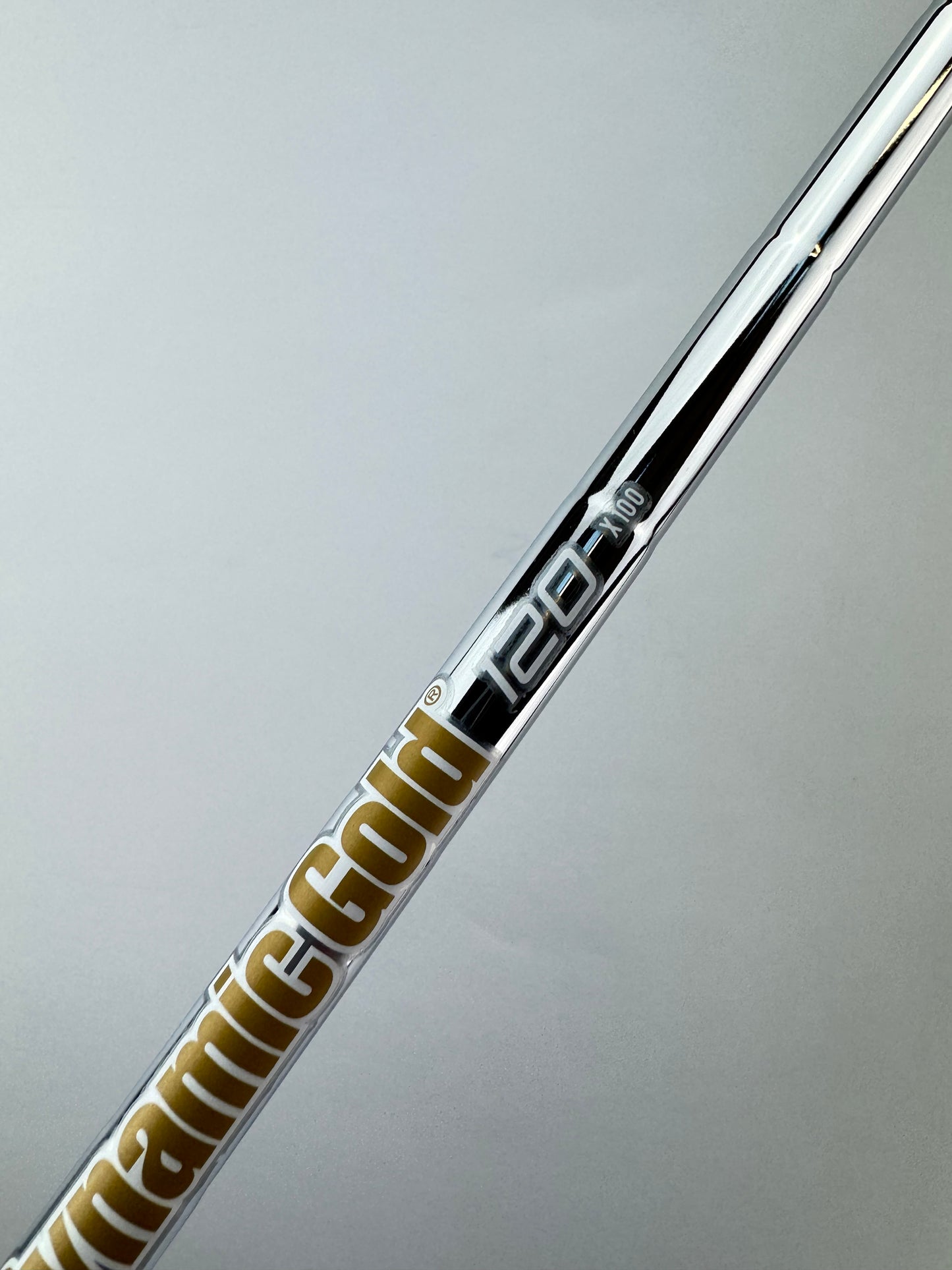 Dynamic Gold 120 X100 Iron Shaft Extra Stiff Steel 35.5” /0.355 Tapered /23342