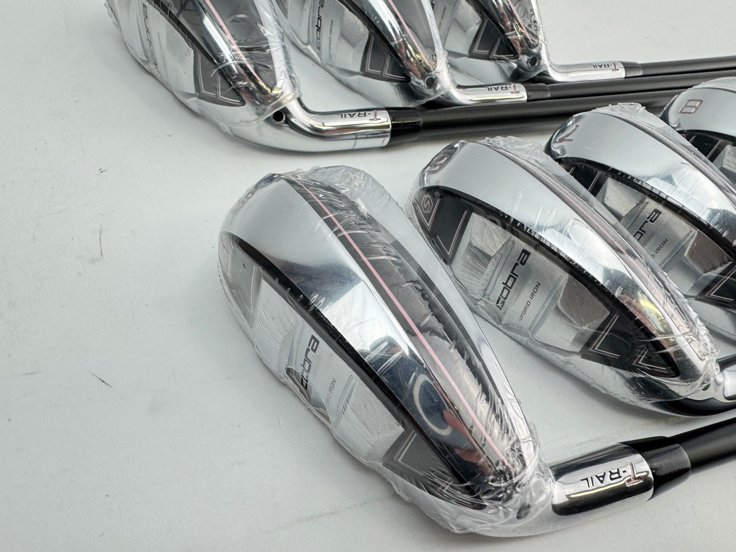 Cobra Ladies T Rail Irons 5-SW Left Handed KBS PGI Ladies Graphite /New /30236