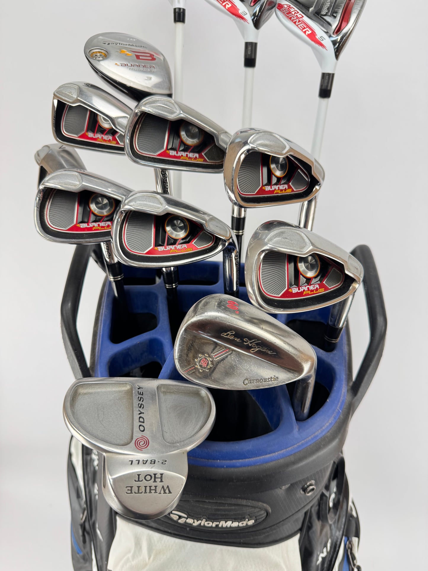 Taylormade Golf Mens Package Set 13 Clubs Regular Graphite /New Grips /Bag/34345