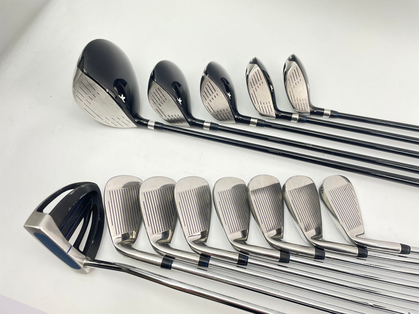 John Letters Package Set 13 Clubs Regular Flex /Right /New Grips /Stand Bag