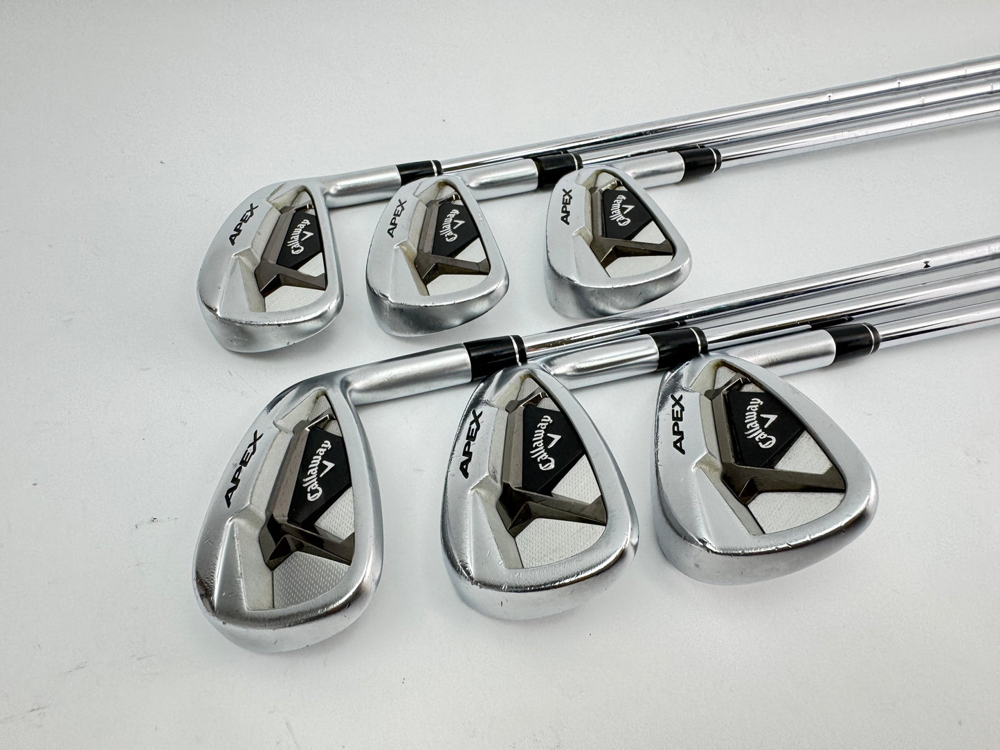 Callaway Apex 21 Irons 5-PW Elevate ETS 115 Stiff Flex Steel /New Grips /26217