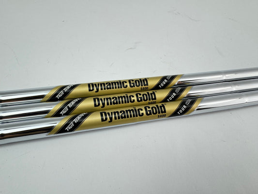 Dynamic Gold S400 Wedge Shaft Set (3) +1/2” Tour Issue Stiff Steel 0.355 Tapered/24596