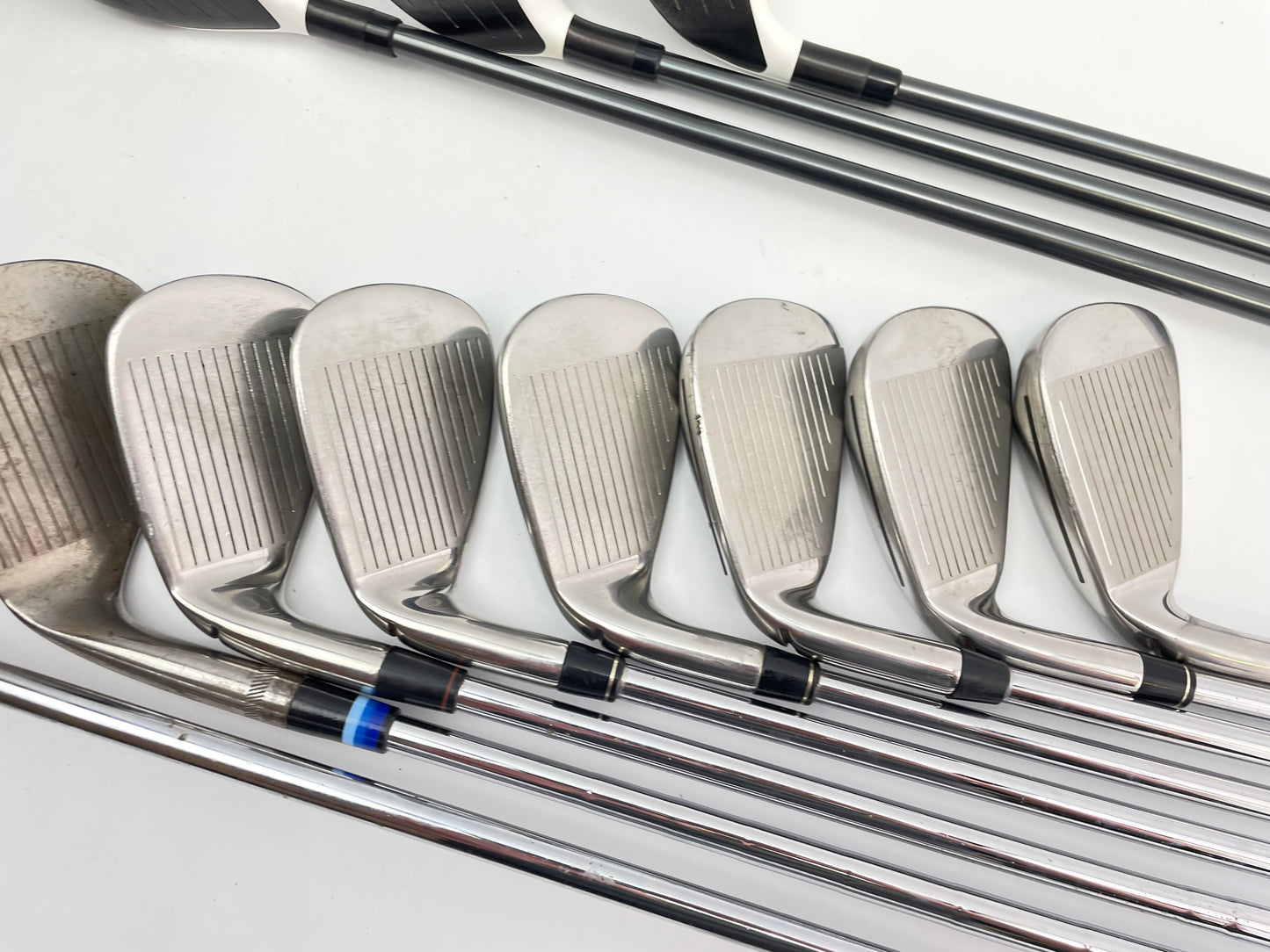 Taylormade Golf Package Set 11 Clubs Regular Flex /New Grips /Cart Bag /27341