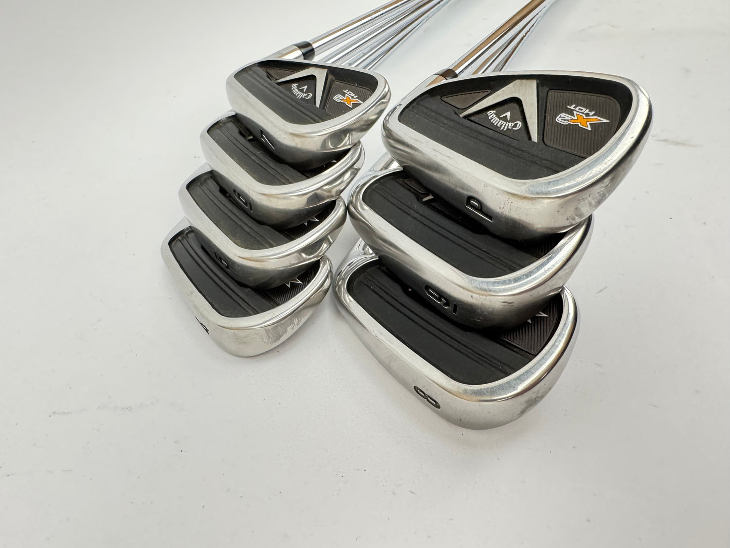 Callaway X2 Hot Pro Irons 4-PW XP95 R300 Regular Steel Shafts /New Grips /33929