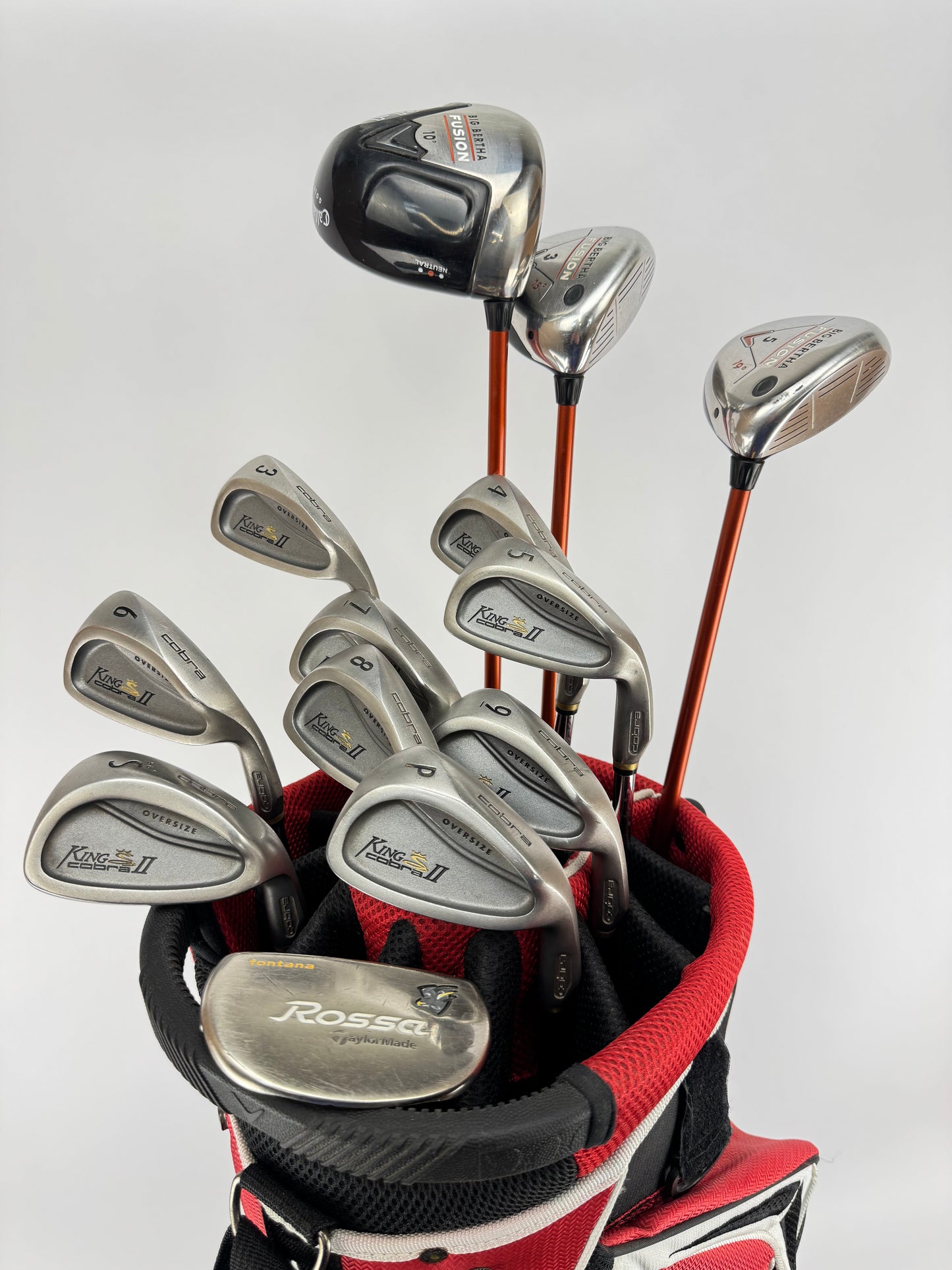 Cobra Callaway Package Set Mens (13 Clubs) Regular Flex /New Grips /Bag /32239