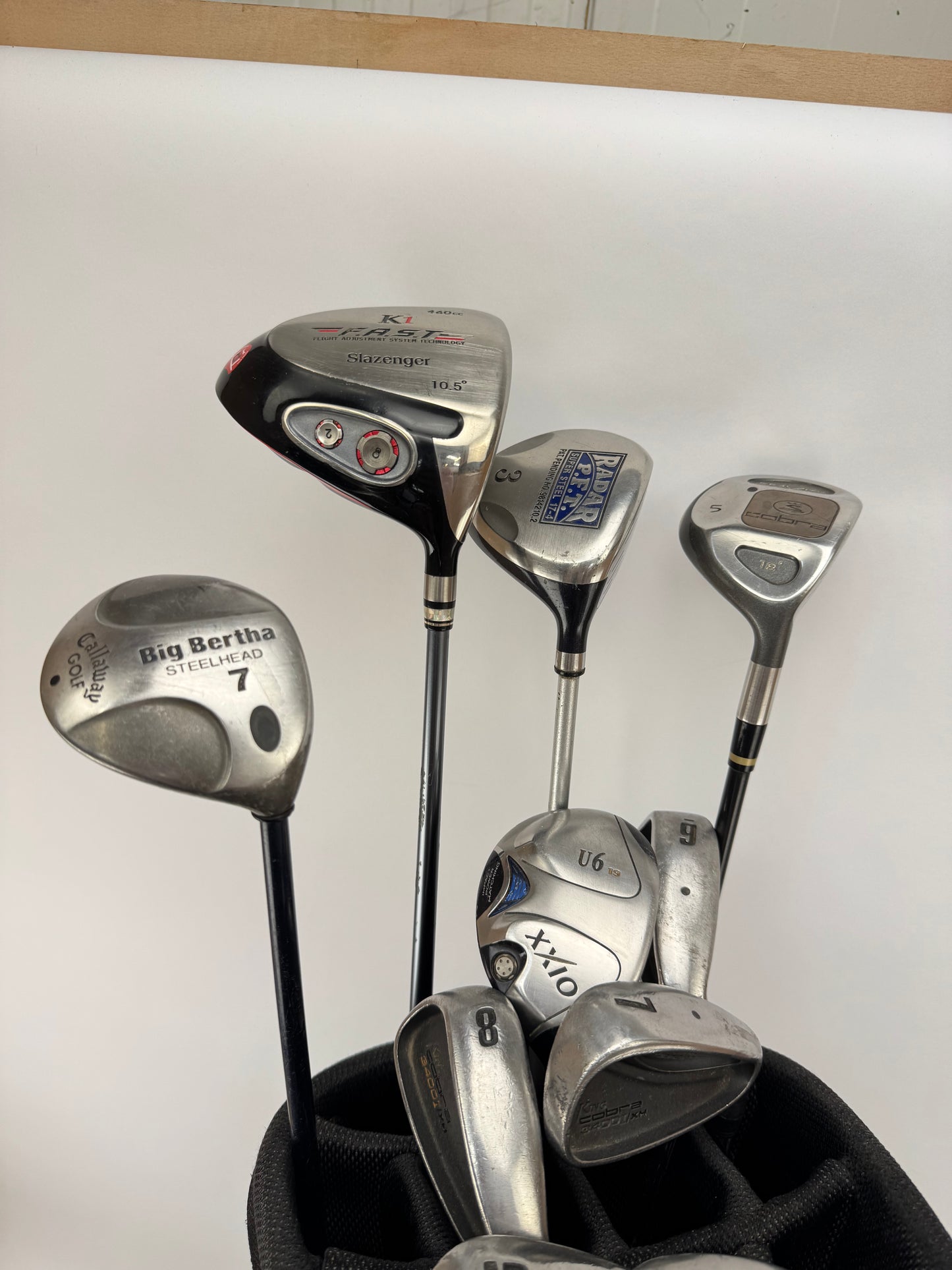 Mens Cobra Golf Package Set 12 Clubs Regular Graphite /New Grips /Bag /34403