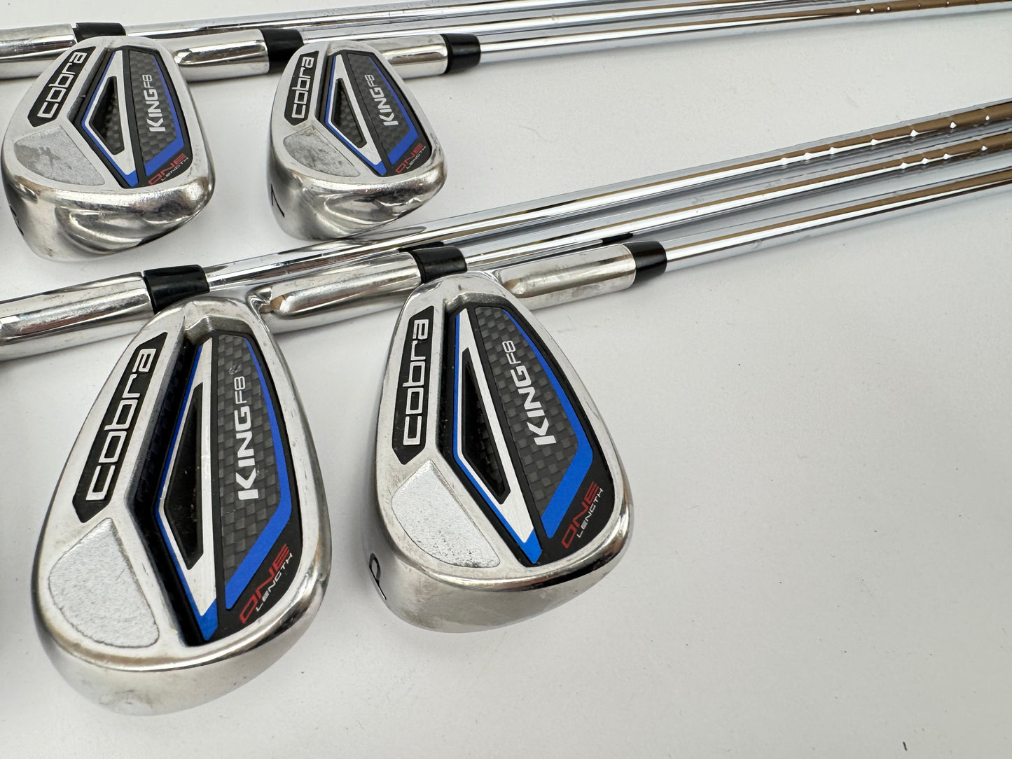 Cobra F8 One Length Irons 5-PW Regular Flex Steel /Right Handed /34060